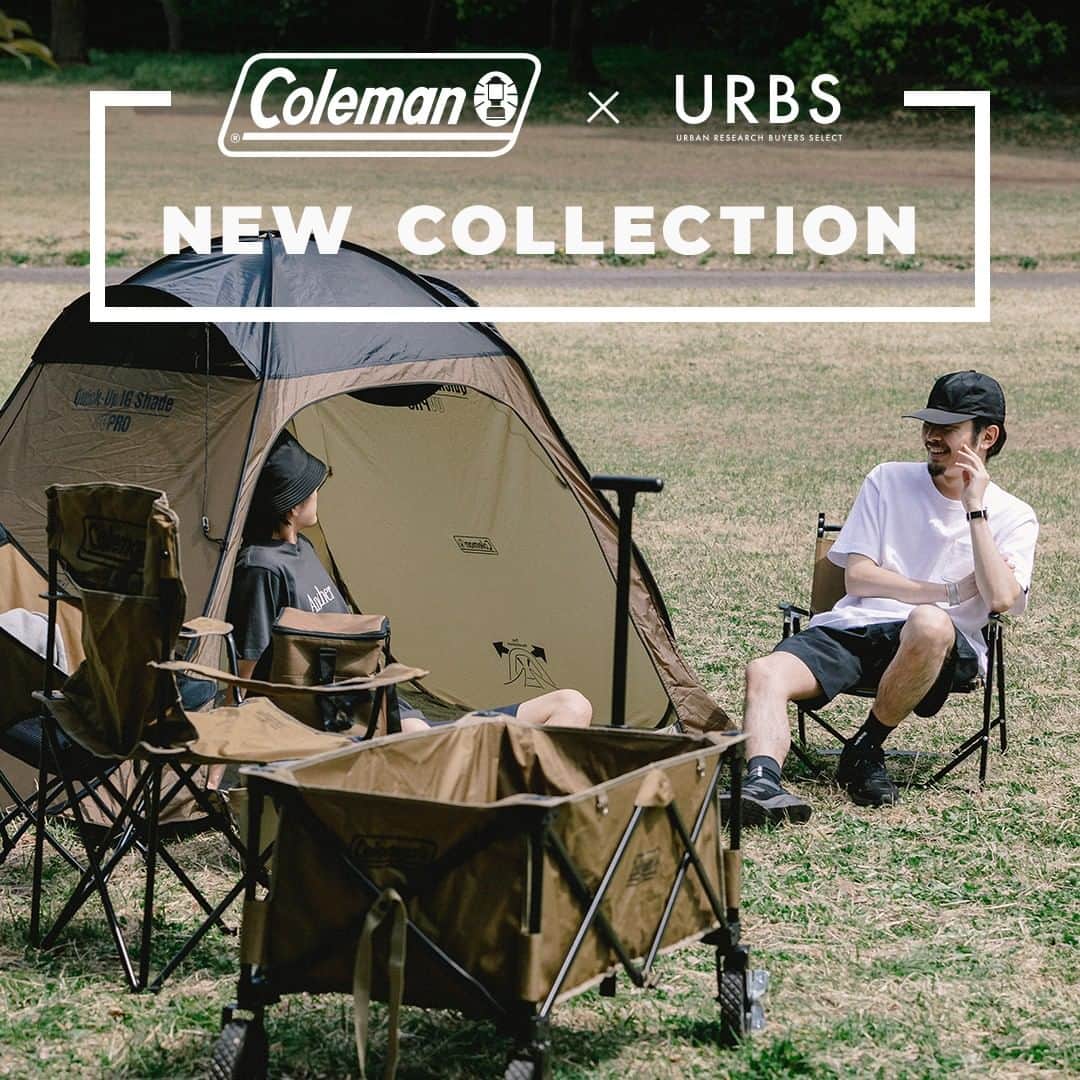 Coleman Japanのインスタグラム：「【Coleman × URBAN RESEARCH】  去年より大好評の「UR BUYERS SELECT（アーバンリサーチ バイヤーズセレクト）」とのコラボアイテム💫 ・ 新たに5型がラインナップに加わり、更にパワーアップ⤴️ ・ ミリタリーから着想を得た”コヨーテカラー”は必見です👍キャンプにはもちろん、釣りやBBQ、自宅のインテリアとしても活躍します😉 ・ ・ ・ @ur_buyersselect @urban_research @urban_research_doors #アーバンリサーチ #URBANRESEARCH #URBS﻿ #ur_buyersselect #URBANRESEARCHDOORS ・ #灯そうColeman #灯そうコールマン #灯そう #Coleman #コールマン #Tent #テント #コールマンテント #Camp #キャンプ #Outdoor #アウトドア #ポップアップシェード #コールマンチェア #アウトドアワゴン」