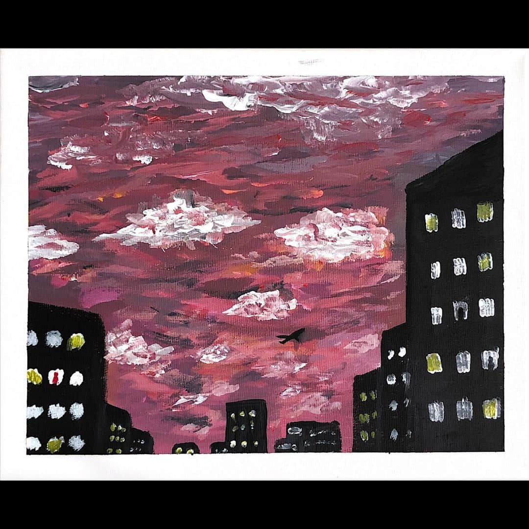 小原汰武さんのインスタグラム写真 - (小原汰武Instagram)「【オバラノ、エ】 隠れている選択肢。  #オバラノエ #sunset #sunsetpainting  #drawing #artwork #painting #arcrylic #instaart」6月7日 22時01分 - taimuuuuu