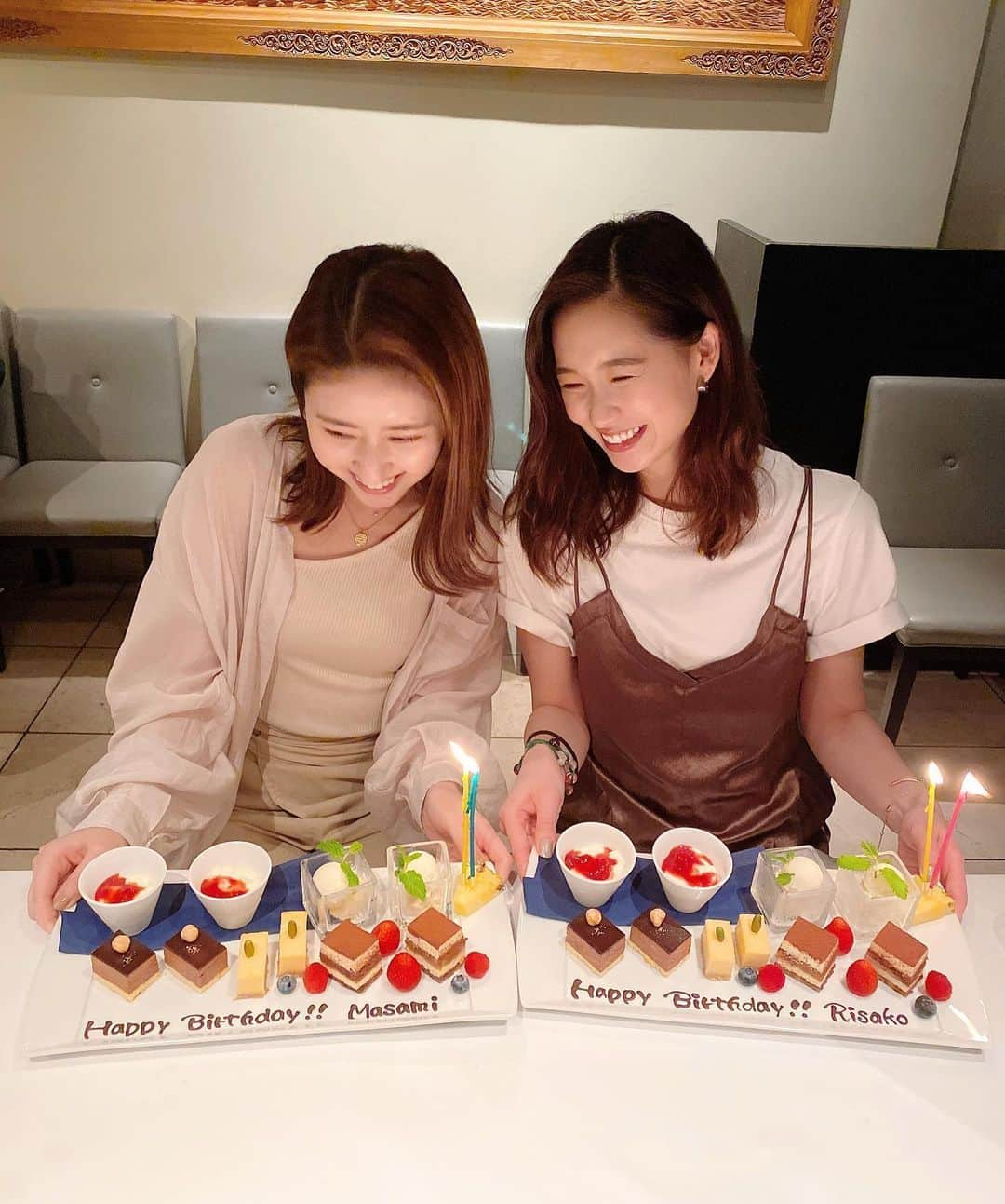 谷川りさこさんのインスタグラム写真 - (谷川りさこInstagram)「お互い５月の 誕生日をやっとお祝いできました！ 30歳と言う節目に お互いにブレスレットを プレゼントしました🎁 #出会って10年 #thankyoumylove  #happybirthday  #bestfriends  #30歳記念 #いつもあなたに助けられてます  #Alwaysbestfriend」6月7日 22時32分 - risakoko