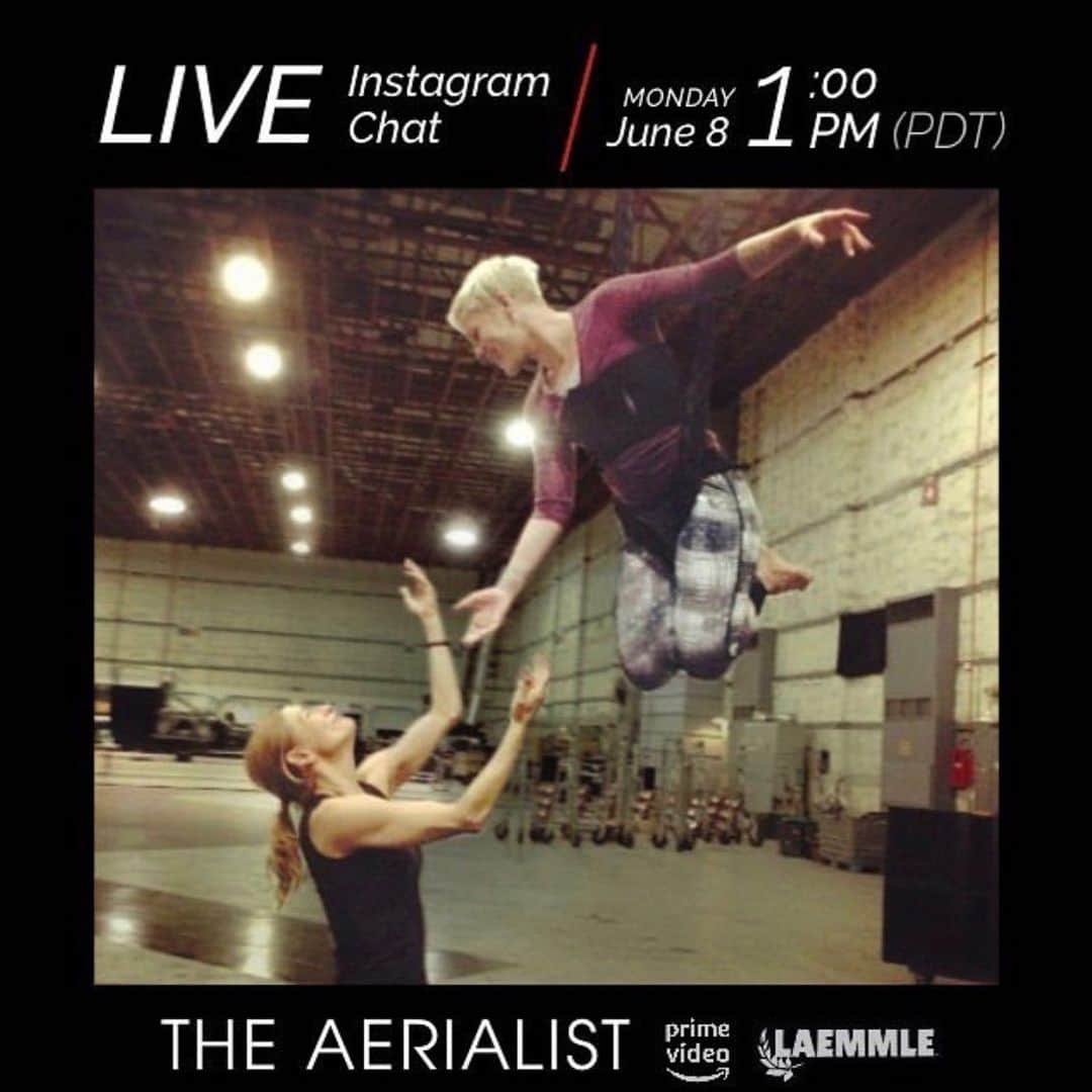 P!nk（ピンク）さんのインスタグラム写真 - (P!nk（ピンク）Instagram)「Join us tomorrow at 1pm on IG LIVE for a chat with my dear friend Dreya about aerials and more! See you tomorrow! ❤️💃🏼 @dreya_weber」6月8日 9時25分 - pink