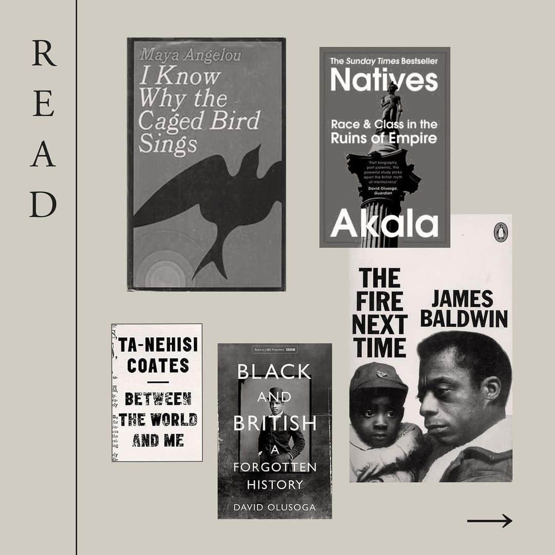 C E R E A Lのインスタグラム：「READ: A selection of books we are reading to become more educated on racism and injustice, as well as a list of black owned bookstores to support.  #BlackLivesMatter」