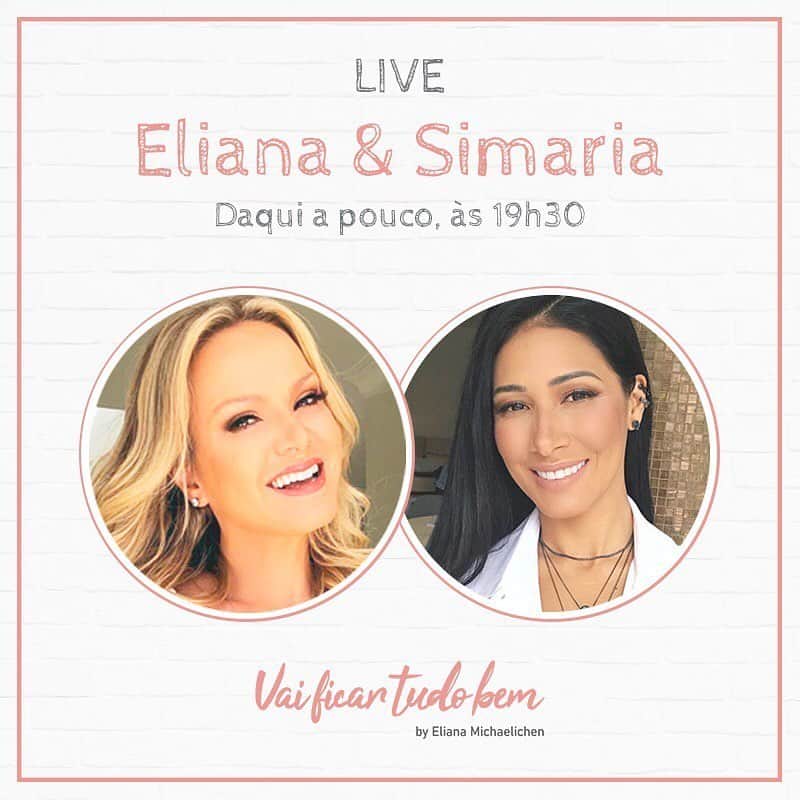 Eliana Michaelichin Bezerraのインスタグラム：「Vem que hoje a querida @simaria vai se divertir com a gente aqui às 19:30h. Amiga, a Narcisa (@tiagobarnabe) disse que precisa entrar em nossa live pra te fazer uma pergunta 🙈 Hahahahaha. Até já!! #simaria #simoneesimaria #live #narcisa #alegria #diversao」