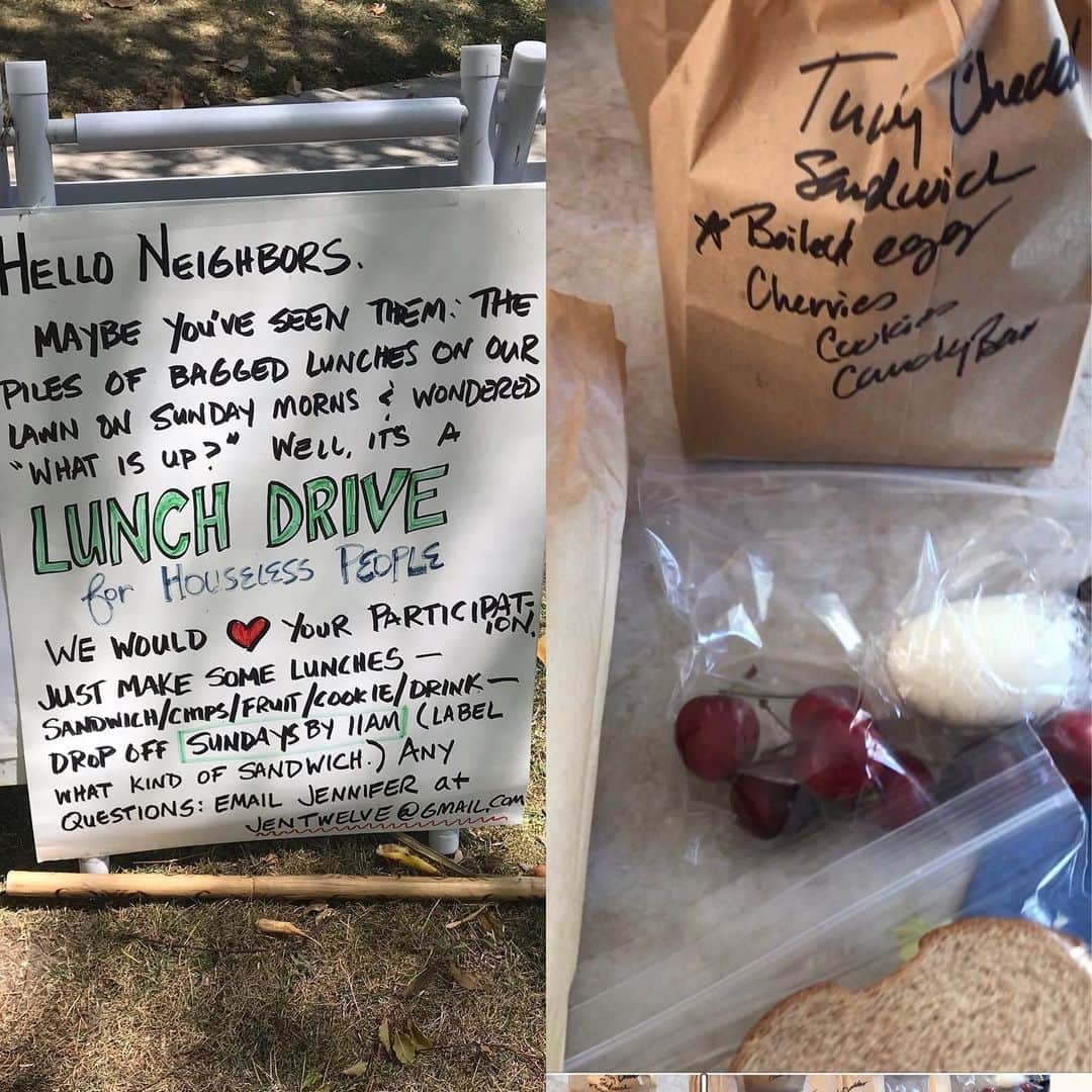 シャロン・ローレンスさんのインスタグラム写真 - (シャロン・ローレンスInstagram)「#socialactivism in action in my neighborhood . Bagged meals made for delivery by @hollywoodfoodco .」6月8日 7時43分 - sharonelawrence