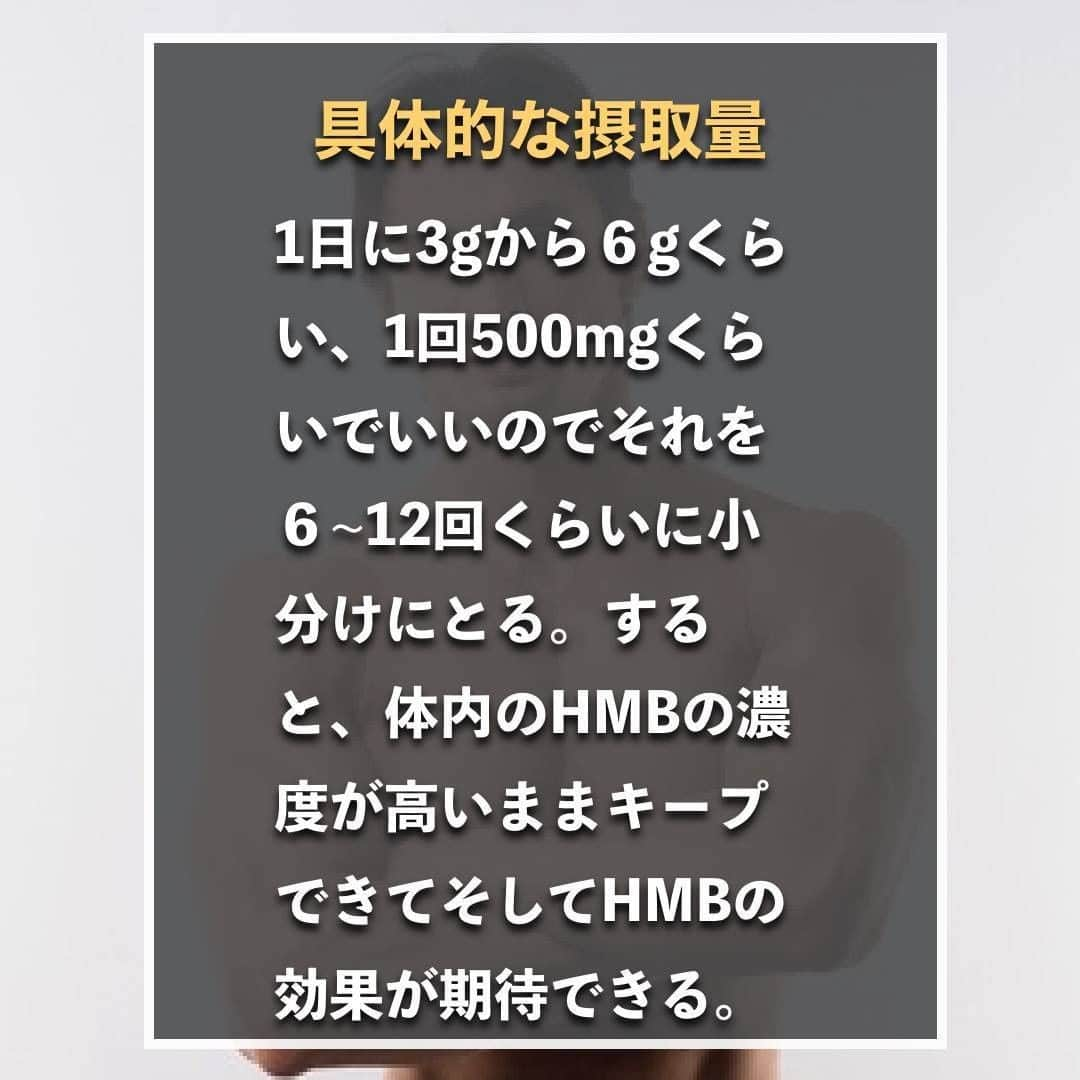 山本義徳さんのインスタグラム写真 - (山本義徳Instagram)「【飲むだけでは痩せないHMBとは】  よく「飲むだけで痩せる。」と言われるHMB 実際の効果はどのようなものなのでしょうか？  HMBが働く仕組みや正しい摂取方法を知らないままだと、 満足な効果を得られないことをご存知でしたか？ HMBの働きと、効果を出すための飲み方を山本義徳先生が解説します💪  #HMB #ダイエット #筋トレ #筋肉 #サプリメント #エクササイズ #筋トレダイエット #筋トレ初心者 #筋トレ男子 #筋肉女子 #筋トレ好きと繋がりたい #トレーニング好きと繋がりたい #トレーニング男子 #筋肉好き #筋スタグラム #トレーニング初心者 #筋肉トレーニング #トレーニング仲間 #山本義徳」6月8日 20時00分 - valx_kintoredaigaku