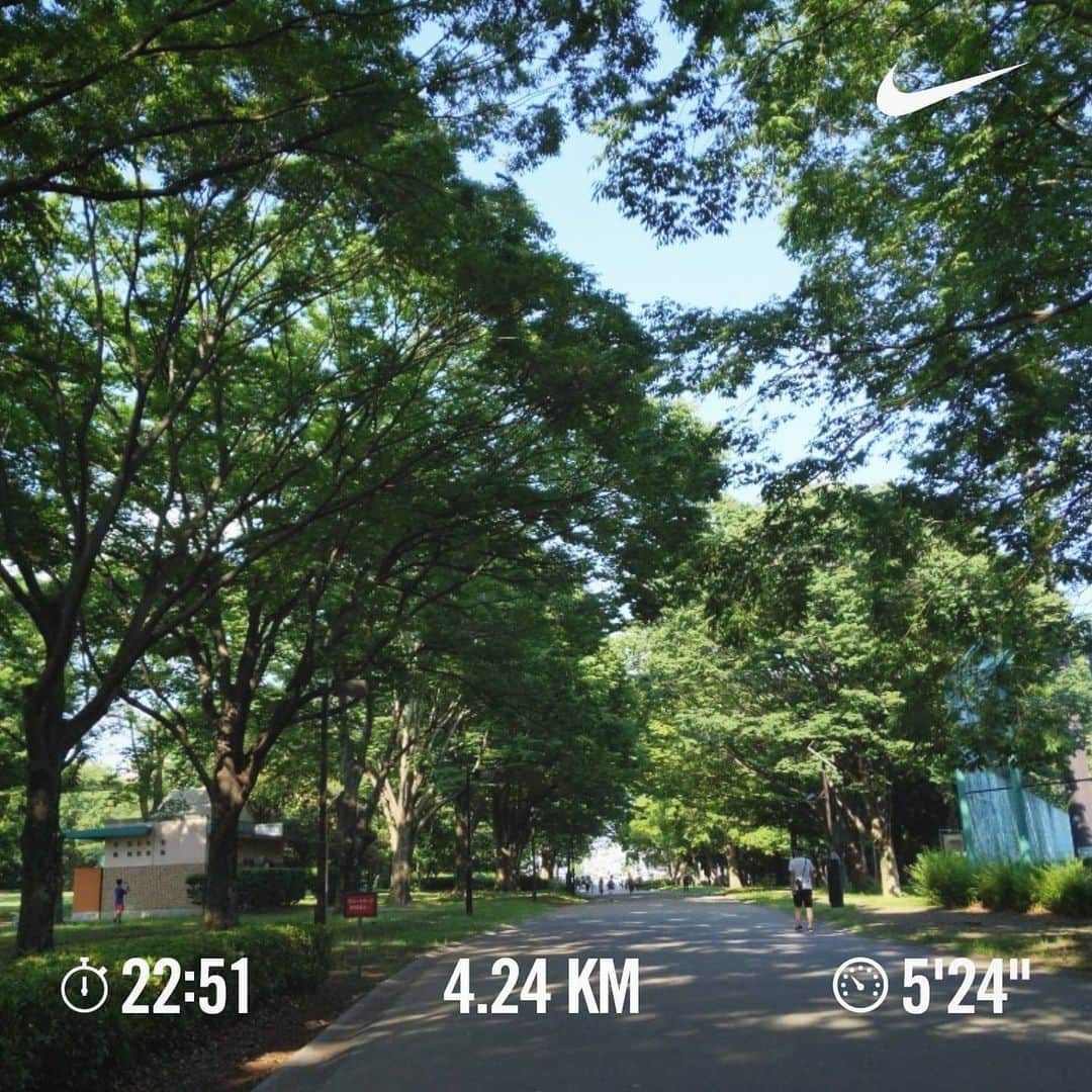 磯部正文のインスタグラム：「暑くて  短距離で終了🏃🏻」