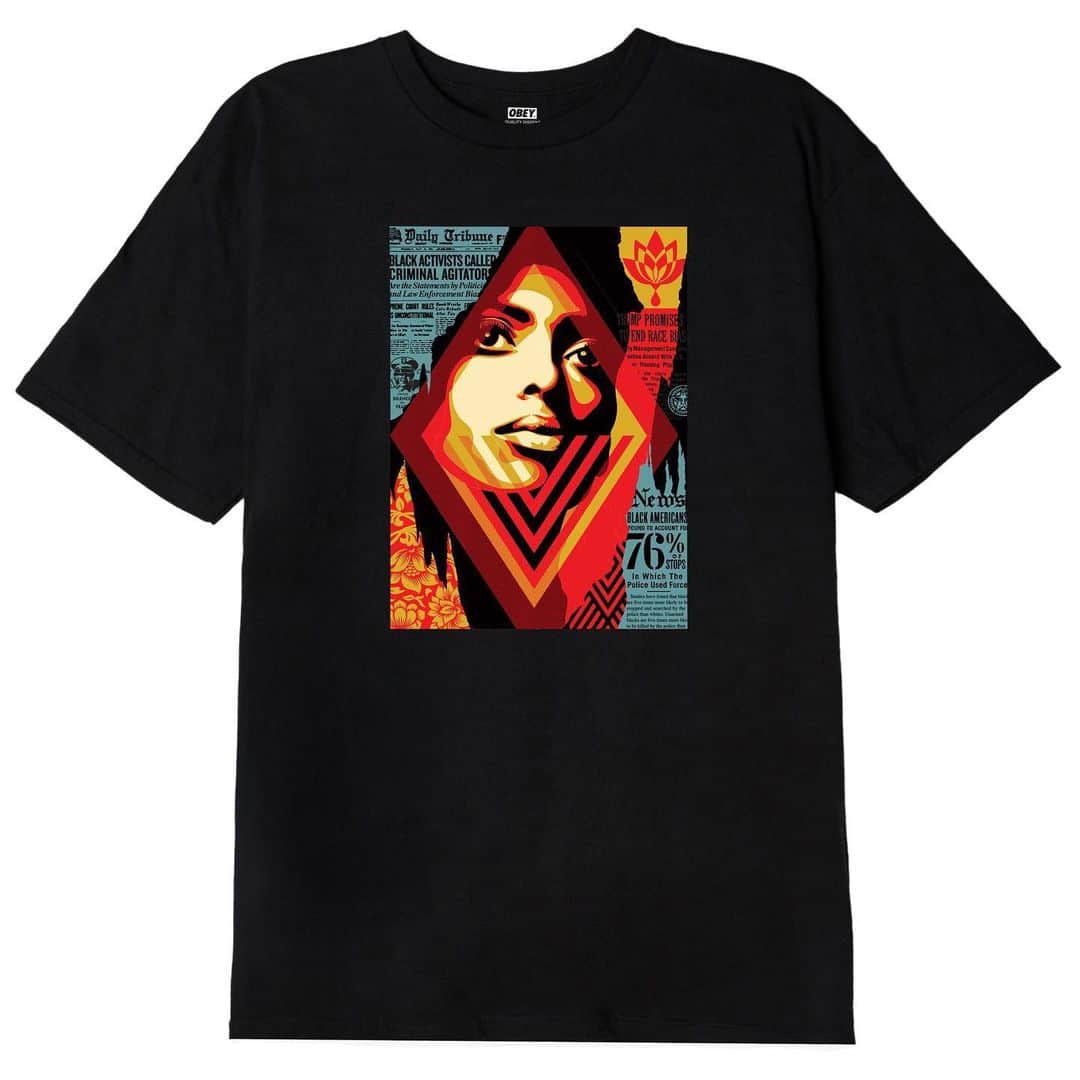 Shepard Faireyのインスタグラム：「@obeyclothing is pre-selling the first of two shirts offering support for the fight against racial injustice toward the Black community. *Presale will run until 6/12/20. Estimated shipping will begin on June 19th.⁠ Shop link in bio. ⁠⠀ These styles will fall under our OBEY Awareness program, in which OBEY will donate all of its profits from the sale of the designated products. The profits from the sale of these shirts will be split between Black Lives Matter @blklivesmatter and Know Your Rights @yourrightscamp.⁠⠀ ⁠⠀ Bias by Numbers addresses racial bias in policing, criminal justice, and media culture. Racial bias in policing and criminal justice has a long history, including stats like – black people being five times more likely to be stopped and searched than white people, and four times more likely to be subjected to unnecessary use of force, or four times more likely to be killed by the police when unarmed. The statistics revealing racial bias in prosecution and sentencing are compelling as well. Though recreational drug use is equally common in both predominantly black communities and predominantly white communities, convictions for drug possession are almost six times higher for blacks. Blacks frequently receive longer prison sentences than whites contributing to African Americans being incarcerated at more than five times the rate of whites.⁠⠀ ⁠⠀ Racial bias in police enforcement undermines public trust and presents a significant threat to the legitimacy of law enforcement in all communities. However, racial bias as a police issue may be intensified by other cultural factors which are both overt and insidious. Media characterizations of black protesters use words such as “agitators,” “lawless thugs,” “hoodlums” and many more, whereas descriptions of white protesters typically read as individuals “exercising free speech,” “expressing their convictions,” and “showing what democracy looks like.” I hope this art doesn’t just appeal visually but allows viewers to look at the layers of information and facts and think about how to make positive changes to patterns of injustice.⁠⠀ – Shepard」