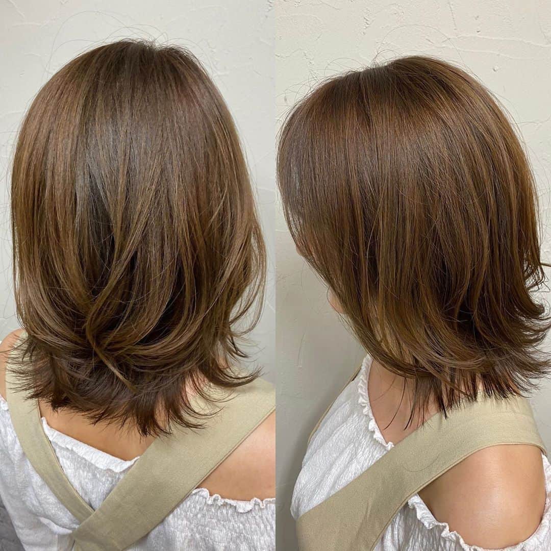 依東杏奈のインスタグラム：「大人っぽい🤓💗 #ヘアースタイル」