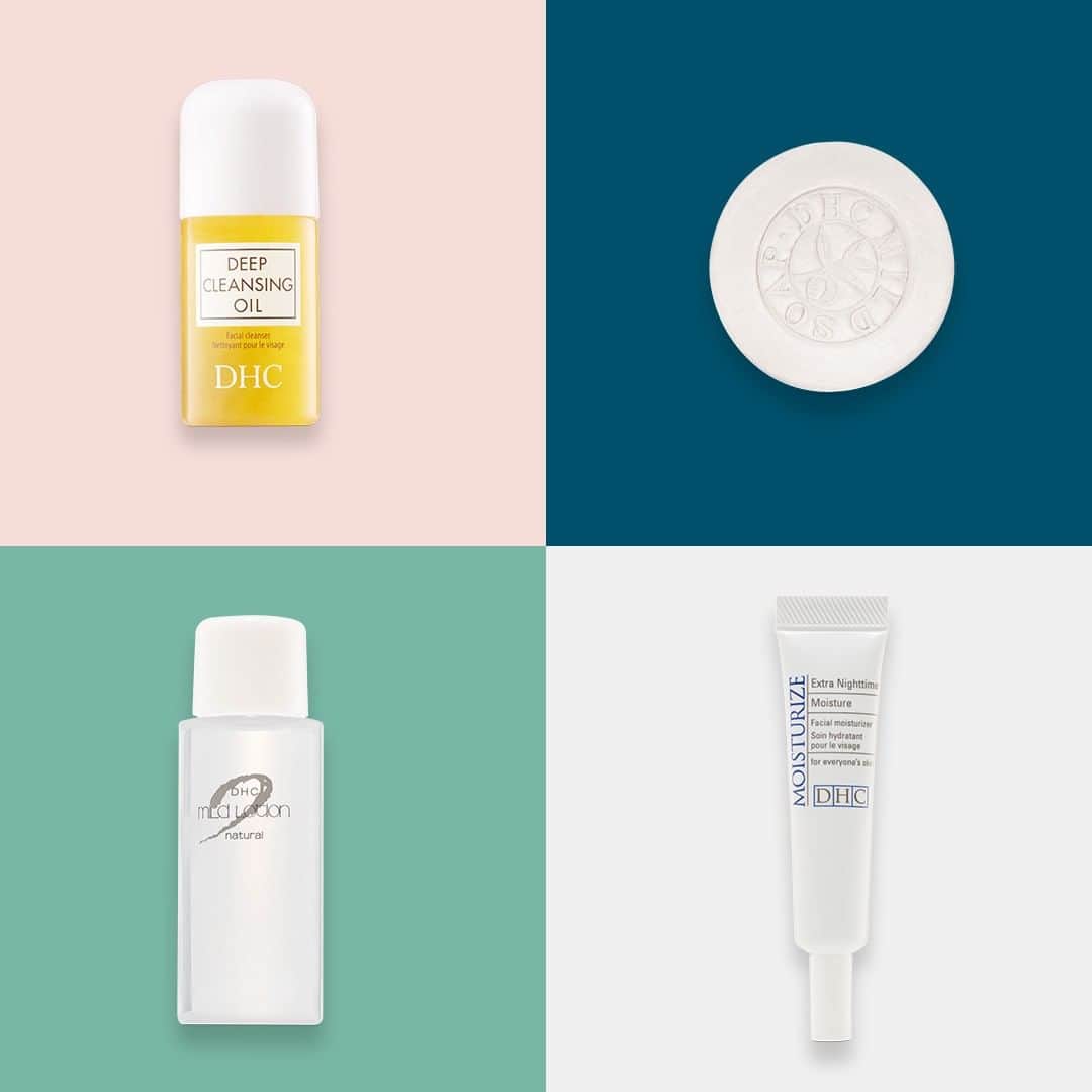 DHC Skincareさんのインスタグラム写真 - (DHC SkincareInstagram)「Simplify your skincare for the summer with the traditional 4-step Japanese regimen:⁣ ⁣ ✨ Step 1: Oil cleanse to effortlessly dissolves sebum, removes all traces of makeup (including waterproof mascara and sunscreen) with Deep Cleansing Oil.⁣ ⁣ 🧼 Step 2: Lather away remaining impurities like sweat and pollution without stripping your skin’s natural moisture with Mild Soap ⁣ ⁣ 💦 Step 3: Gently pat in a liquid lotion like Mild Lotion to hydrate the skin and prep for deeper moisturization that follows.⁣ ⁣ 💙 Step 4: Lock in all that goodness with Extra Nighttime Moisture and provide leave your skin ultra-soft and deeply nourished.⁣ ⁣ Head to the link in bio to get a FREE mini 4-step ritual when you spend $65 or more with code 4STEP at checkout 👆 ⁣ ⁣ #DHCisJBeauty #summerskincare #simpleskincare⁣ ⁣」6月9日 0時35分 - dhcskincare