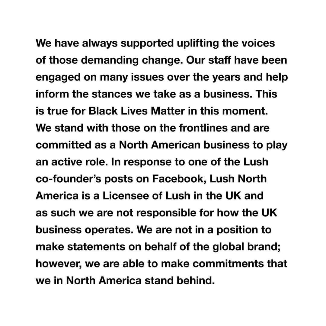 LUSH Cosmeticsさんのインスタグラム写真 - (LUSH CosmeticsInstagram)「From June 3—5, our Instagram was used to feature posts by Black creatives, activists, and leaders to #amplifyblackvoices. Over the weekend we were #mutedandlistening. We recognize that this appeared as silence to our fans who expect more from us as an ethical brand.」6月9日 3時16分 - lushcosmetics