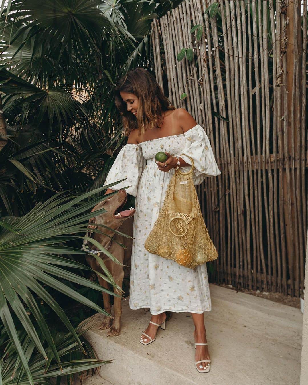 のインスタグラム：「Missing this cute partner in crime that stayed with us in Colombia 🐶 I grew up with dogs and I’d love to have one now, help me to convince Diego, he prefers a cat!! Echando de menos a nuestro compañero de aventuras en Colombia. Adoro los perros, crecí rodeada de ellos y me encantaría tener uno ahora, ayudadme a convencer a Diego 🤣 el prefiere un gato!」
