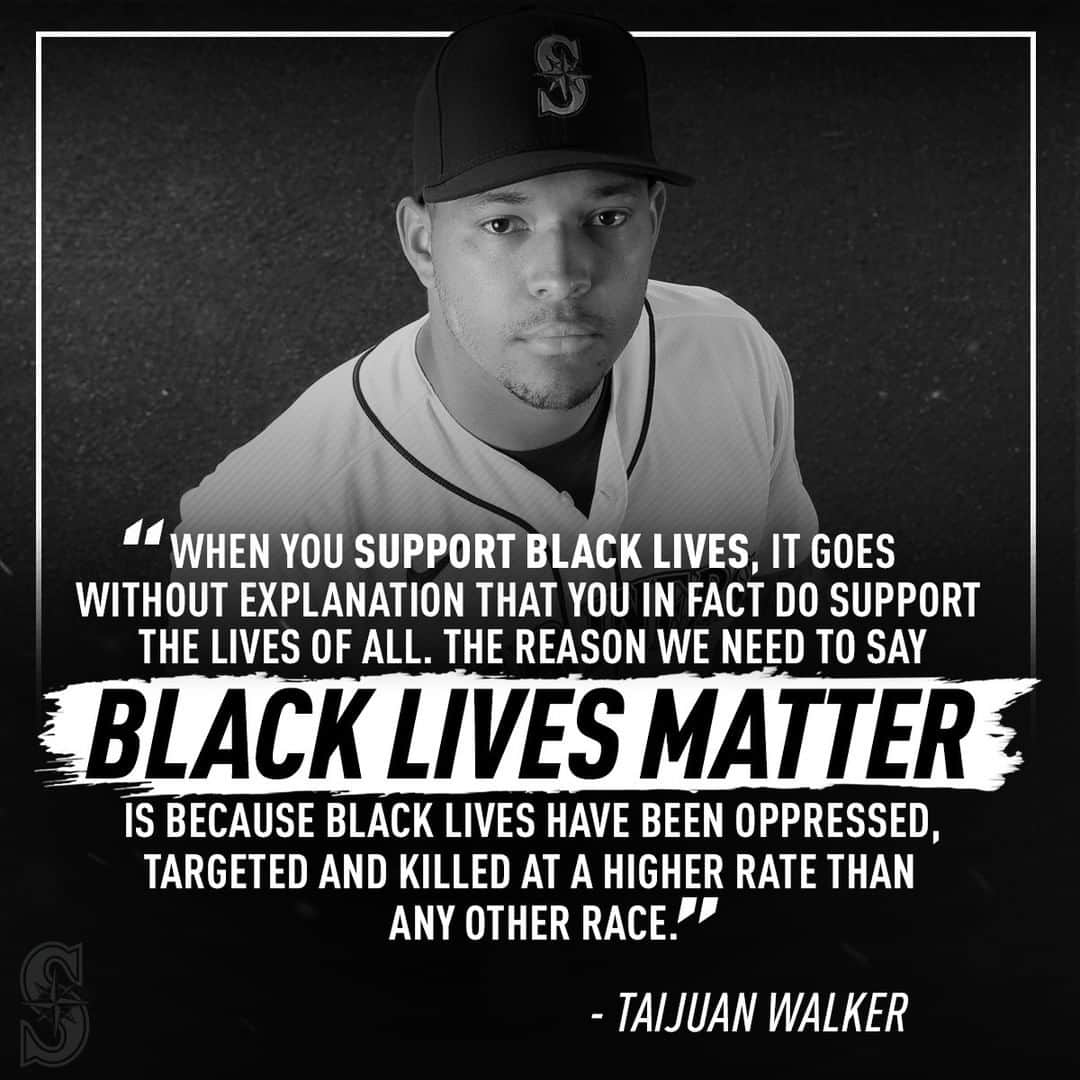 シアトル・マリナーズさんのインスタグラム写真 - (シアトル・マリナーズInstagram)「The racial injustice in this country must be eliminated. #BlackLivesMatter」6月9日 7時06分 - mariners