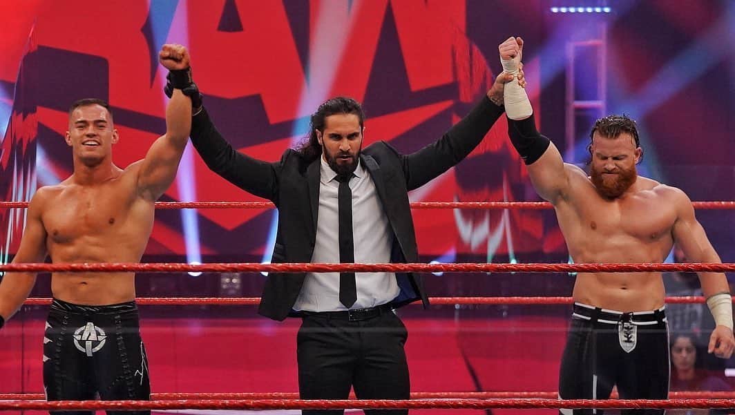 WWEさんのインスタグラム写真 - (WWEInstagram)「@aleister_black & @humberto_wwe may have picked up the win, but it was @wwerollins and his disciples @wwe_murphy & @austin_theory standing tall on #WWERaw」6月9日 9時56分 - wwe