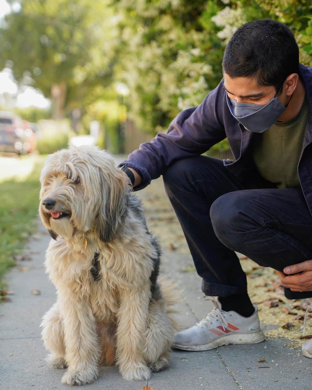 グラフ&ランツのインスタグラム：「Our Anshin Face Masks feature a bendable metal nose band for a snug custom fit - perfect for walks around the block with your favorite pal. We’d love to see your photos of you and how you wear your mask! DM us some snaps of you and let us know what you think of them, we’re always trying to improve. And if you haven’t received yours yet, hang in there! We’re working hard every day to ship out your orders and keep you and your loved ones safe. We’re so thankful for your patience 💛」