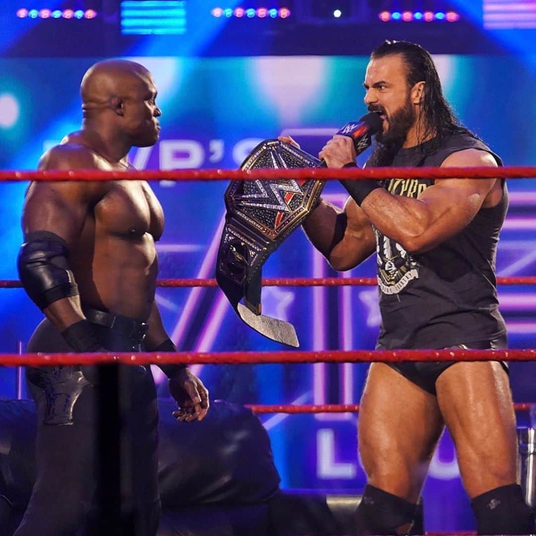 WWEさんのインスタグラム写真 - (WWEInstagram)「Things got tense between @dmcintyrewwe & @bobbylashley in the #VIPLounge? What happens when they collide at #WWEBacklash for the #WWEChampionship this Sunday? #WWERaw」6月9日 11時05分 - wwe