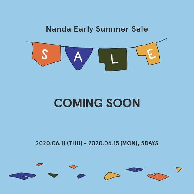 Official STYLENANDAさんのインスタグラム写真 - (Official STYLENANDAInstagram)「#커밍순 6월 11일부터 온/오프라인 최대 70%~20% 할인!  난다 얼리 썸머 세일 coming soon 💙 기간: 6월 11일(목) 00시~6월 15일(월), 5일간 . . Nanda Early Summer Sale coming soon ! STYLENANDA/3CE/KKXX UP TO 70%-20%  2020.06.11(THU)~ 2020.06.15(MON),5 days」6月9日 12時06分 - houseof3ce