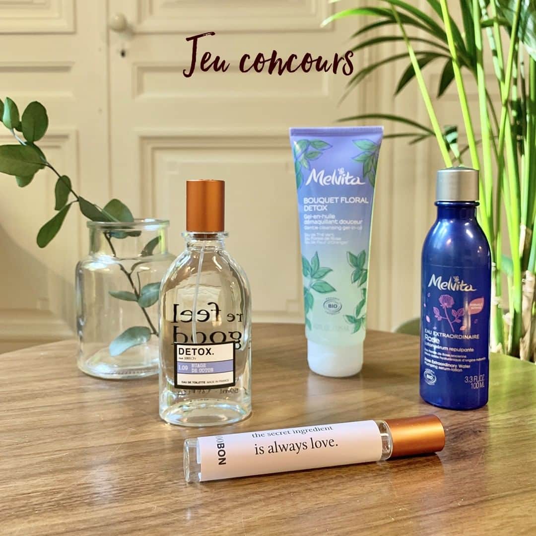 Melvita Officialのインスタグラム：「🌸JEU CONCOURS TERMINÉ 🌸  Cette semaine, nous nous associons à 100bon, maison de parfumerie naturelle française.  Pour cette occasion on vous gâte avec : - Notre Gel-en-Huile Bouquet Florale Detox - Notre Eau Extraordinaire de Rose intense bio - Un Parfum Detox Nuage de Coton - Une Eau de Thé et Gingembre 100bon  Pour participer, rien de plus simple : 👍 Suivez les comptes @melvitaofficial et @100.bon ❤ Likez ce post 💬 Commentez la publication en invitant 2 ami(e)s à participer  Concours ouvert à la France Métropolitaine : fin du concours le 16 juin  inclus.  Une seule participation par foyer. Seront exclus les comptes concours, merci !  Alors n’attendez plus et tentez votre chance !🍀 #melvita #100bon#jeuconcours #partnership #beaute #BouquetFloralDetox #parfum #nature #nettoyant #demaquillant #cosmetiquebio」