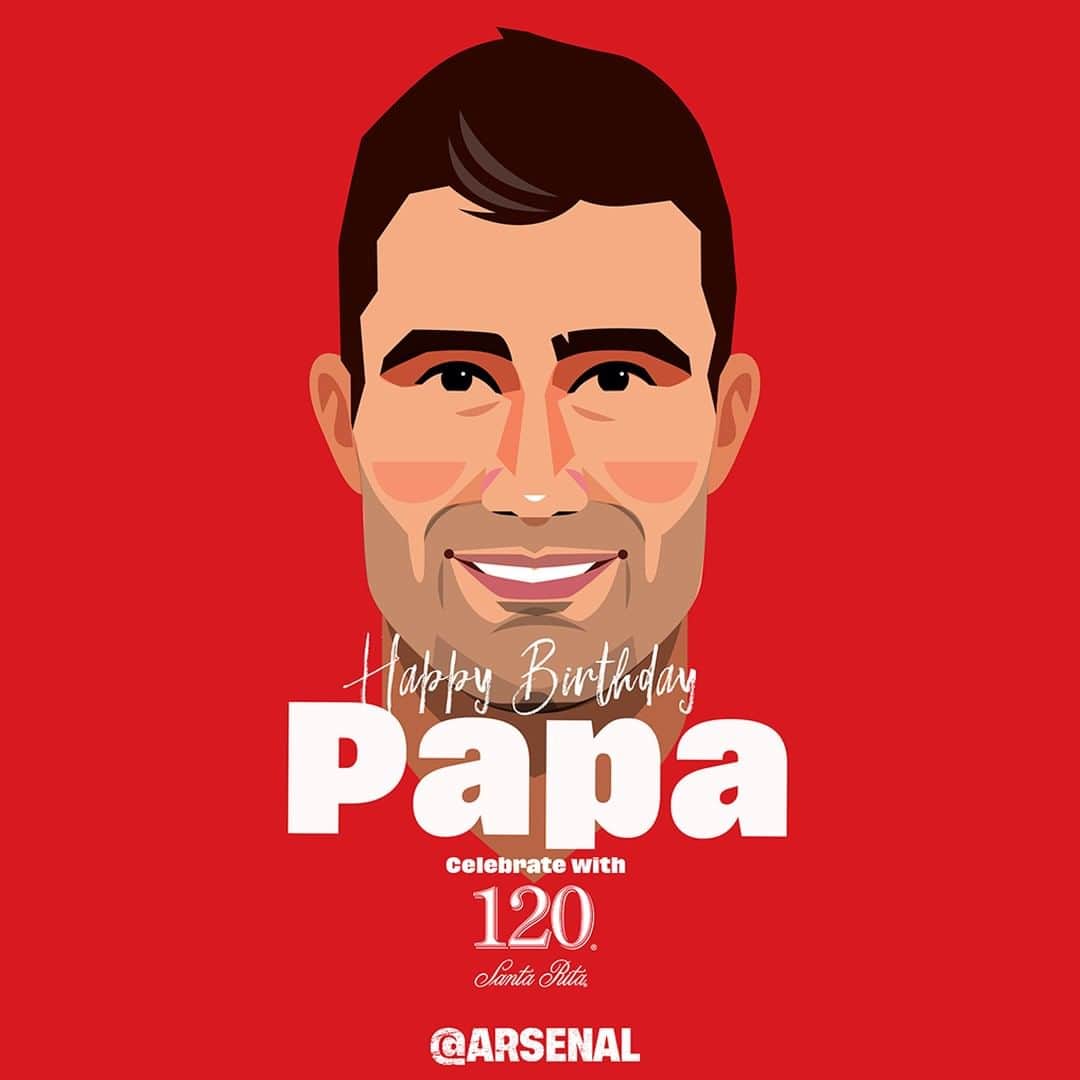 アーセナルFCさんのインスタグラム写真 - (アーセナルFCInstagram)「Happy birthday, Papa! 🎂 🎁⁠ ⁠ #Arsenal #Papa #AFC #Sokratis」6月9日 15時45分 - arsenal