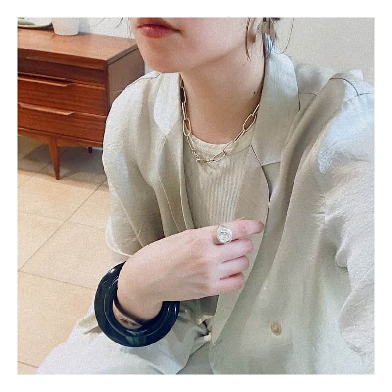 船曳ひろみさんのインスタグラム写真 - (船曳ひろみInstagram)「この前の。 silver925のネックレスは予約販売中だよーーー😇　#pi_ootd #todayful」6月9日 18時31分 - hiromi_funabiki