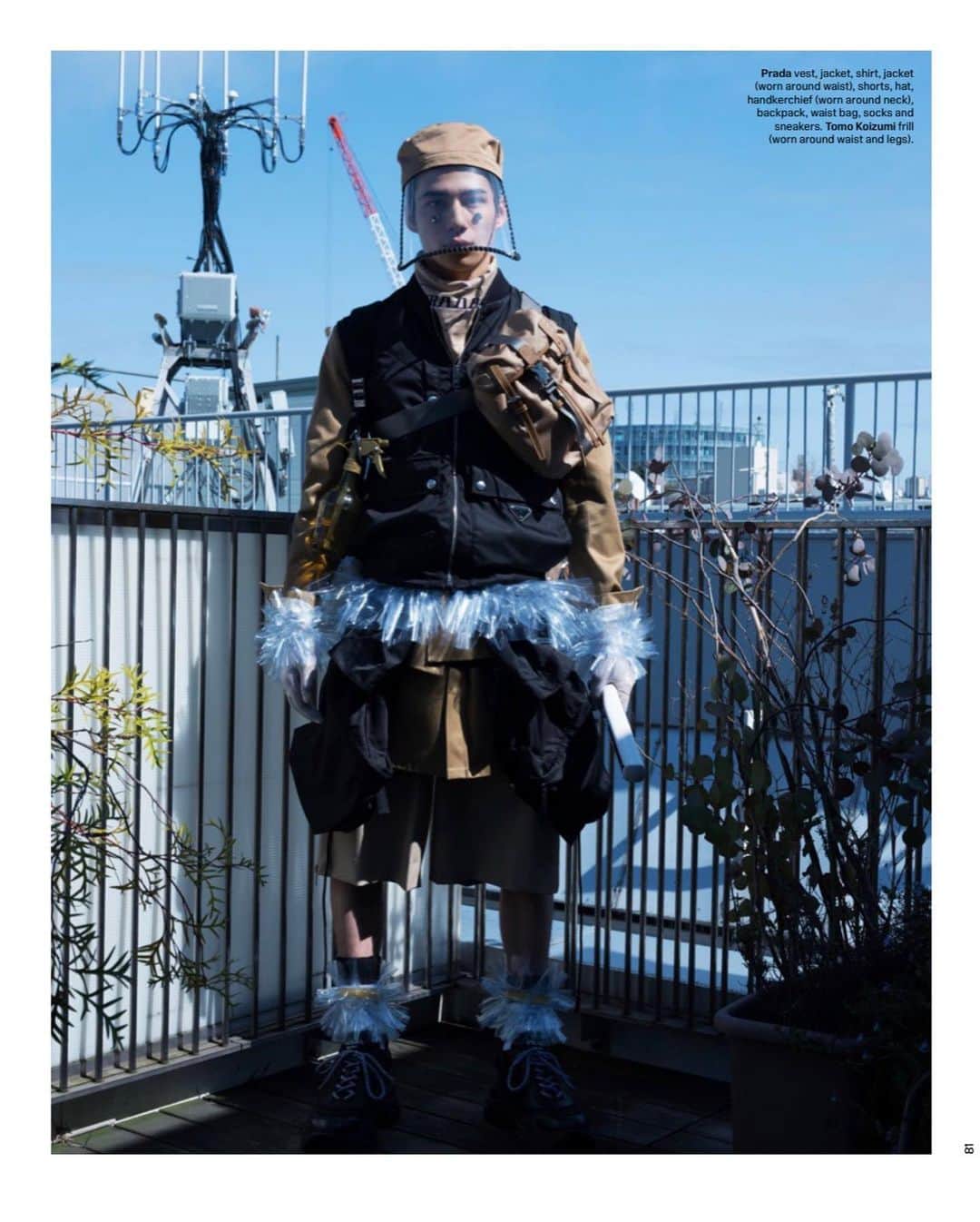 Shun Watanabeのインスタグラム：「T the New York Times Style Magazine Singapore @tsingapore  Photography: Takashi Homma @seeing_itself  Hair Make up: Haruka Tazaki  @harukadebeau  Model: Makoto Kanbara @makotokanbara_  Kamil Natsuaki @kamil_natsuaki  Atsuki Ito  @atsukiito_  Styling and Creative Direction: Shun Watanabe @shun_watanabe  Styling Assistant @leonard_arceo  All Clothes from @prada and special  custom frills by @tomokoizumi  Thank you @jumiuswong and @krisgap #tmagazinesingapore #prada #tomokoizumi #takashihomma」