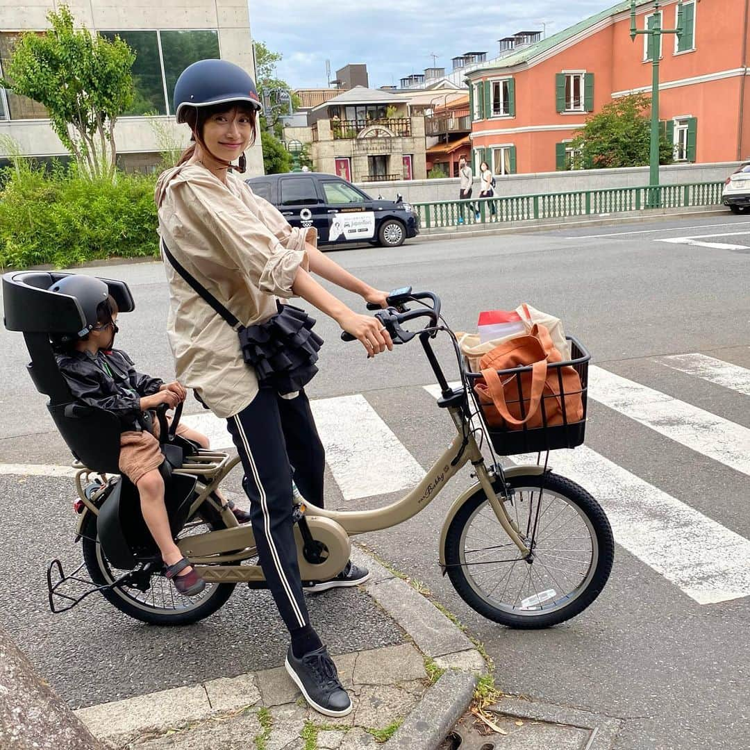 ヨンアさんのインスタグラム写真 - (ヨンアInstagram)「ママチャリデビューしました❤︎ 是非ヨンアTV見てくださいね！ドキドキ！ #youtube #ヨンアTV」6月9日 19時09分 - youn1029