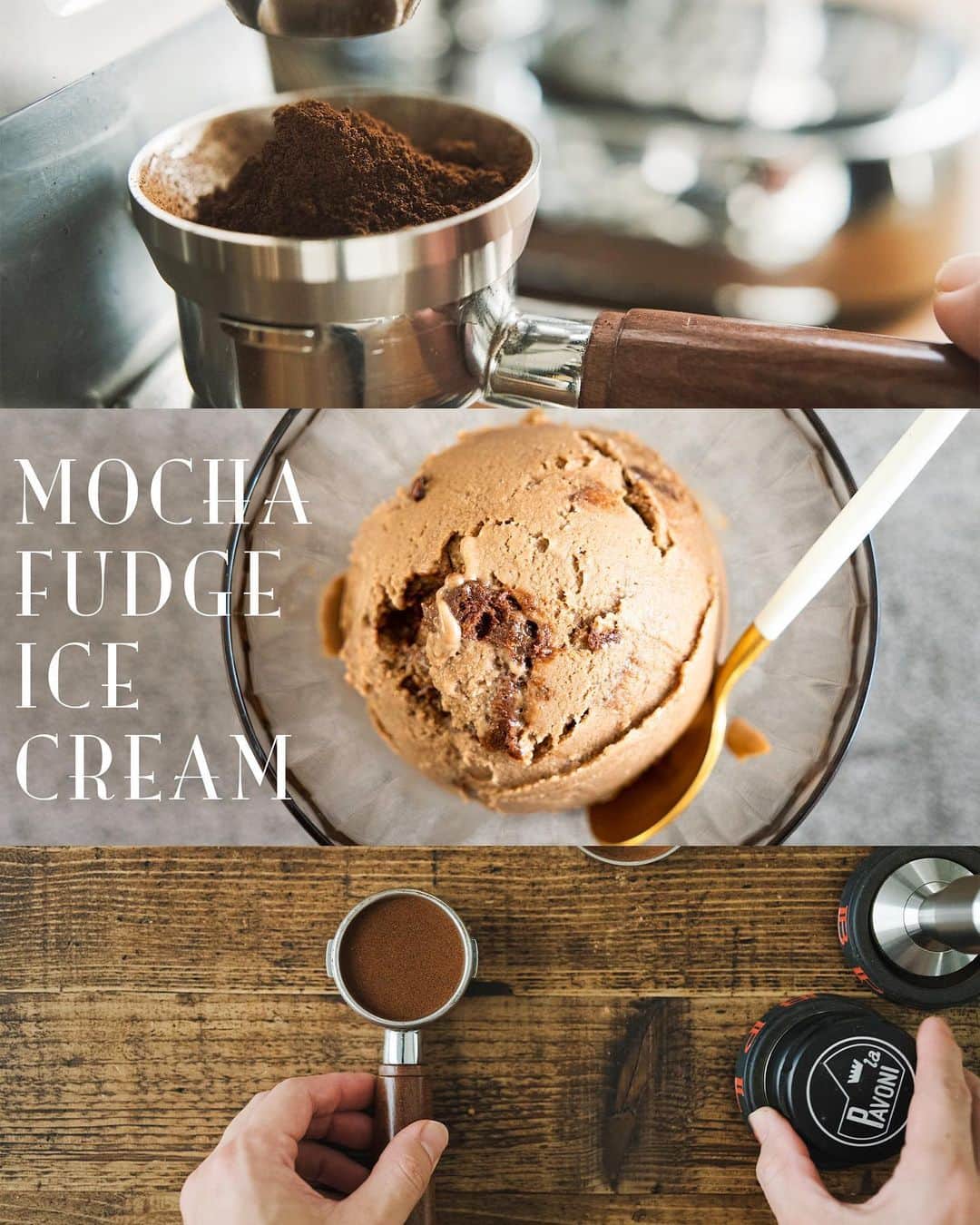 高嶋綾也のインスタグラム：「Mocha fudge ice cream🍨 new video is now up on my YouTube channel :) Japanese pro pianist Mine Kawakami composed and played a piece just for my videos🎹 it’s really calm and relaxing music I hope you all gonna listen to it 😌 #icecream #mocha #coffee #chocolate」