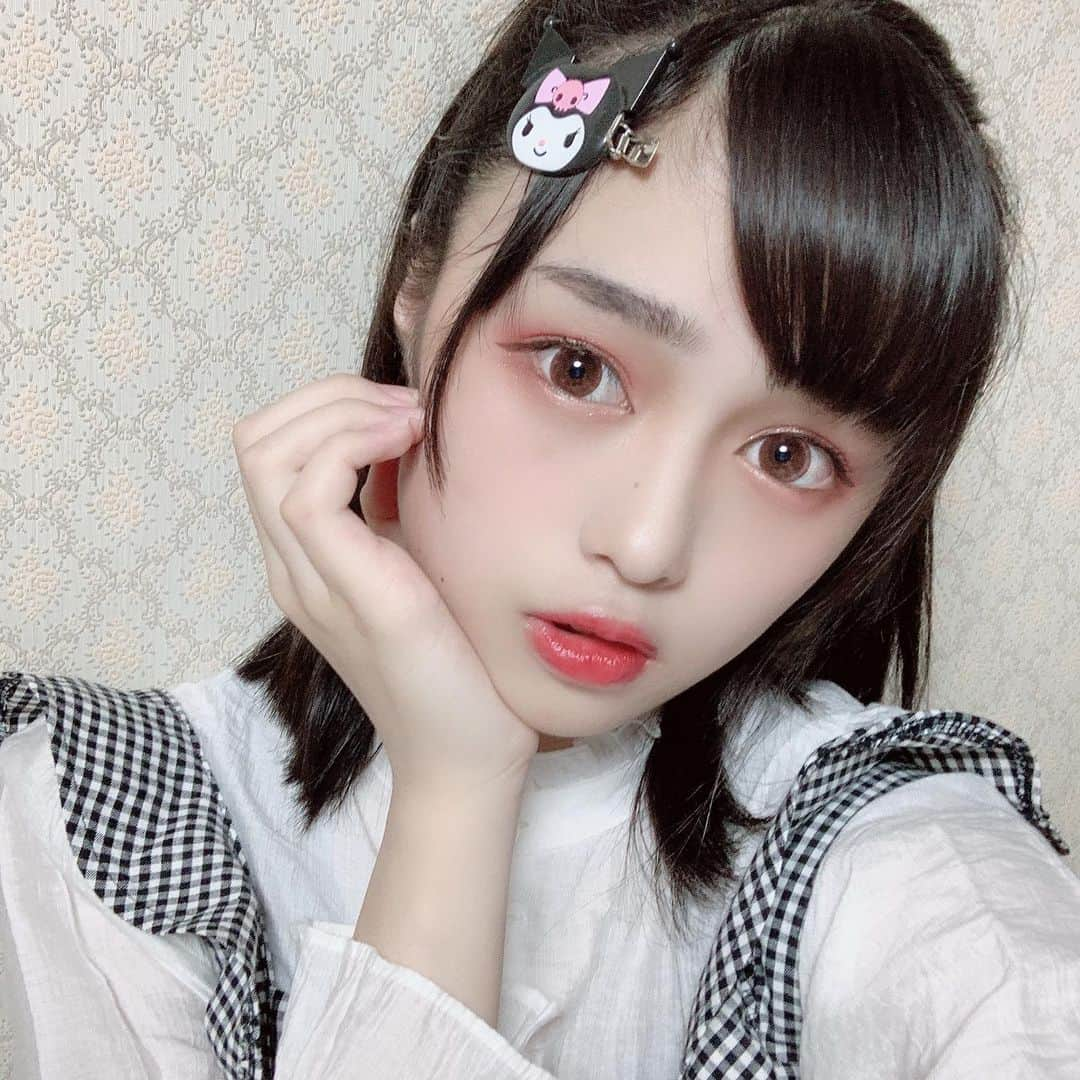 依田彩花さんのインスタグラム写真 - (依田彩花Instagram)「推ししか勝たん🥺  インスタお久しぶりです 地雷メイクやってみました〜 誰これって顔になったよ😇 ・ ・ #高校生 #sjk #16歳 #フォローミー  #地雷メイク #ショート #ボブ #アイドル」6月9日 19時49分 - ayaka.yoda_box