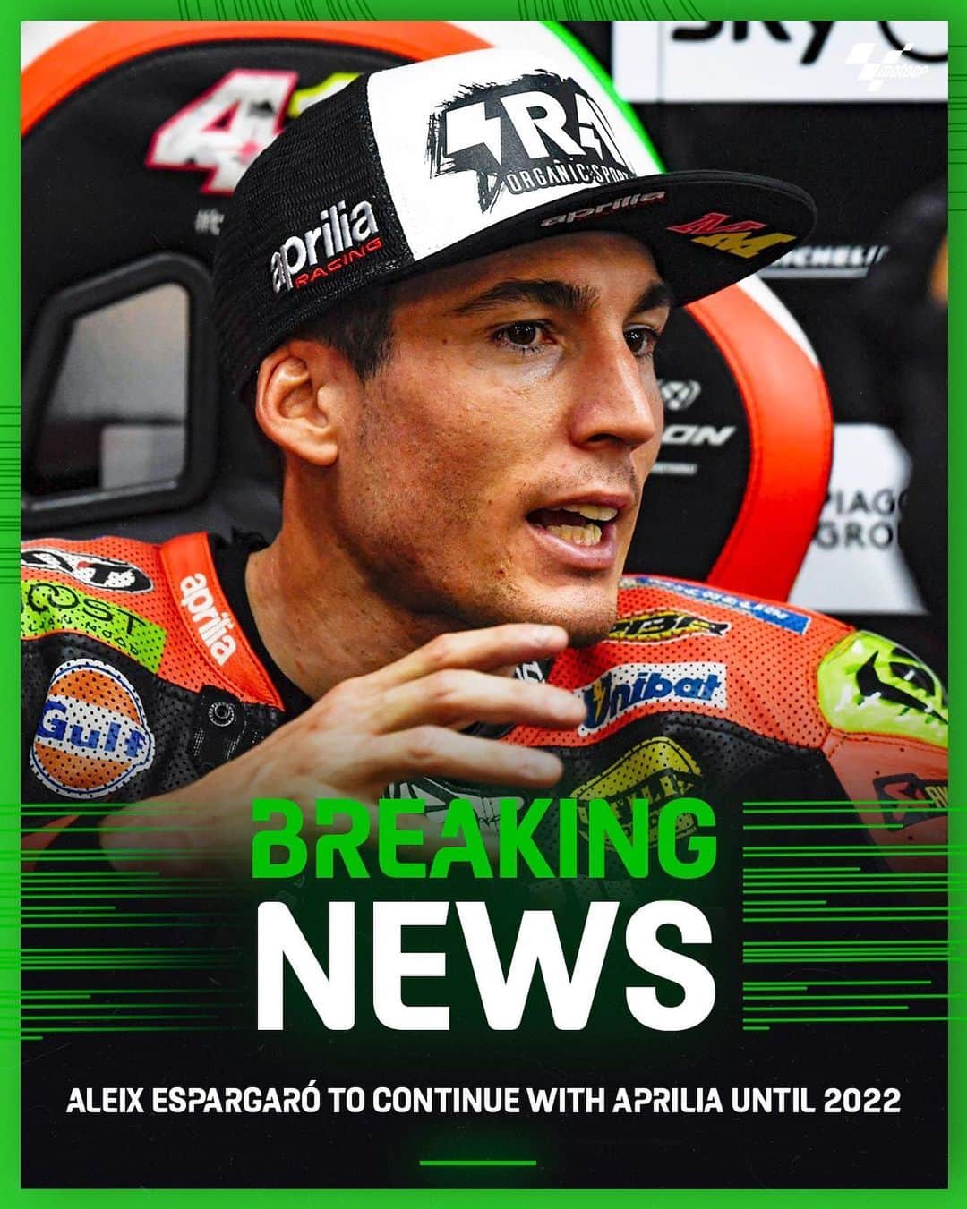 MotoGPさんのインスタグラム写真 - (MotoGPInstagram)「OFFICIAL 📣 @aleixespargaro to continue with Aprilia until 2022 ✍️ #AE41 #MotoGP」6月9日 20時42分 - motogp