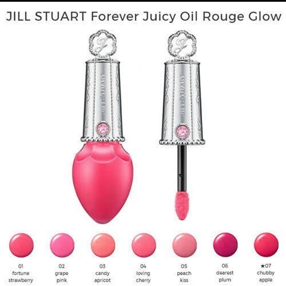 Jill Stuart Cosmetics Japanさんのインスタグラム写真 - (Jill Stuart Cosmetics JapanInstagram)「Jillstuart juicy oil rouge tint Made in Japan . IDR 498.000 . Shades;  06 sweet cranberry Vivid pink like a cranberry (non pearl) 07 tropical papaya Coral orange like a summery papaya (※Main color) ★08 apple trick A clear blue that creates a pink tint, with blue lamé . Get plump, moist lips, like drops of fruit. Tint rouge that creates vibrant, fresh color that lasts. . ･Our popular oil rouge is now released as a lip tint. This tint imparts lips with plump and juicy color, like a forbidden fruit. Just one product achieves rich color, juicy shine, and moisture from oils, with vivid coloring that lasts. ･The packaging has a strawberry-like shape, inspired by the concept of rouge that creates lips like fruit". The lid is a silvery pink, to evoke tinted lips. A light rose Swarovski sparkles at the center of the blossoming fruit, with a "J" embossed plaque crowning the top. ･Crystal Floral Bouquet fragrance. . . Order via line id @kxd1010i Click the link on our profile . #jualjillstuart#jualjillstuartmakeup#jualkuasmakeup#tokobatam#batamtoko#muabatam#batamolshop#olshopbatam#batam#tokokosmetik#jualbrush#jualsigma#jualan#jualanku#jualsephora#jualchanel#jualladuree#jualkosmetikbatam#jualeyeliner#jualmascara#juallipstick#jualmurah#jualankaka#makeupartistbatam#jualmakeup#jualkosmetikori#jualetude#jualladureekosmetik#jualkosmetikjepang#jillstuart」6月10日 8時25分 - jillstuart.beauty