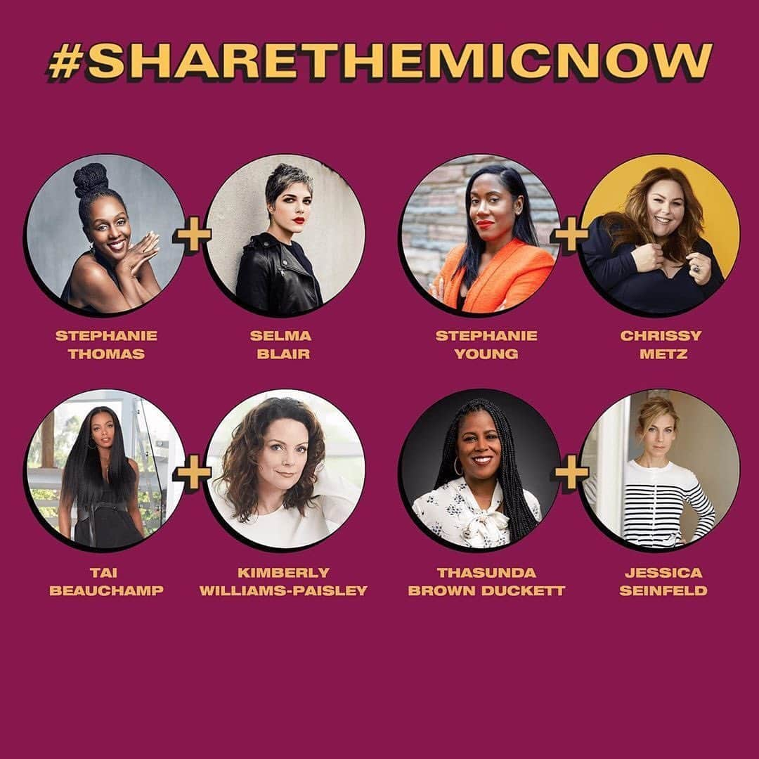 Fashion Weekさんのインスタグラム写真 - (Fashion WeekInstagram)「For far too long, Black women’s voices have gone unheard. To change that, our CMO @badassboz and author @luvvie, created #ShareTheMicNow to amplify the voices of Black women and the important work they are doing. Tomorrow, follow along as Black women share their messages by taking over the Instagram accounts of white women with large platforms. Swipe through to learn more about #ShareTheMicNow and the women participating.⁠⠀ ⁠⠀ Participants in @sharethemicnow:⁠⠀ @badassboz + @kourtneykardash⁠⠀ @luvvie + @sophiabush⁠⠀ @taranajaneen + @glennondoyle⁠⠀ @missjulee + @aliceandolivia's Stacey Bendet⁠⠀ @ibtihajmuhammad + @alexmorgan13⁠⠀ @kahlanabarfield + @juliaroberts⁠⠀ @alenciajohnson + @jenhatmaker⁠⠀ @lowimpactfit + @seanecorn⁠⠀ @alexismjpp + @elizabethwarren⁠⠀ @angelicaross + @hiilaryswank⁠⠀ @austinchanning + @brenebrown⁠⠀ @professor_crunk + @elizabeth_gilbert_writer⁠⠀ @marie_mag_ + @alikrieger⁠⠀ @carichampion + @busyphilipps⁠⠀ @christinamrice + @melissau⁠⠀ @thedanielleyoung + @iamcattssadler⁠⠀ @deedyer267 + @kathrynbudig⁠⠀ @devibrown + @peaceful_barb⁠⠀ @elainewelteroth + @michellemonaghan⁠⠀ @euniquejg + @katiecouric⁠⠀ @thepalmtreepapi + @mrapinoe⁠⠀ @giapeppers + @jennymollen⁠⠀ @jamiaawilson + @sarahsophief⁠⠀ @jessomatt + @ashley_judd⁠⠀ @jovianzayne + @mandymooremm⁠⠀ @justeenahoh + @brielarson⁠⠀ @keah_maria + @nina_tame⁠⠀ @kimblackwellpmm + @juleshough⁠⠀ @glowmaven + @gwynethpaltrow⁠⠀ @laurenwesleywilson + @sarabareilles⁠⠀ @lpeopleswagner + @dvf⁠⠀ @chelseahandler + @docmellymel⁠⠀ @miattajohnson + @brandicarlile⁠⠀ @moemotivate + @thedebramessing⁠⠀ @myleik + @cherylstrayed⁠⠀ @naimagram + @feministabulous⁠⠀ @nicolewalters + @hilarieburton⁠⠀ @nikkiogun + @ariannahuff⁠⠀ @nimotalaiganiyu + @sarahmcbride⁠⠀ @opalayo + @ashleygraham⁠⠀ @rachel.cargle + @mssarahcatharinepaulson⁠⠀ @seun_msamazing + @sbird10⁠⠀ @disabilityfashionstylist + @selmablair⁠⠀ @slynnyoung + @chrissymetz⁠⠀ @taibeau + @kimberlywilliamspaisley⁠⠀ @thasunda + @jessicaseinfeld⁠⠀ @thebudgetnista + @ashlynharris24⁠⠀ @fiyawata + @abbywambach⁠⠀ @soulfreedreams + @cameronesposito⁠⠀ @yvettenoelschure + @estherperelofficial⁠」6月10日 8時49分 - fashionweek