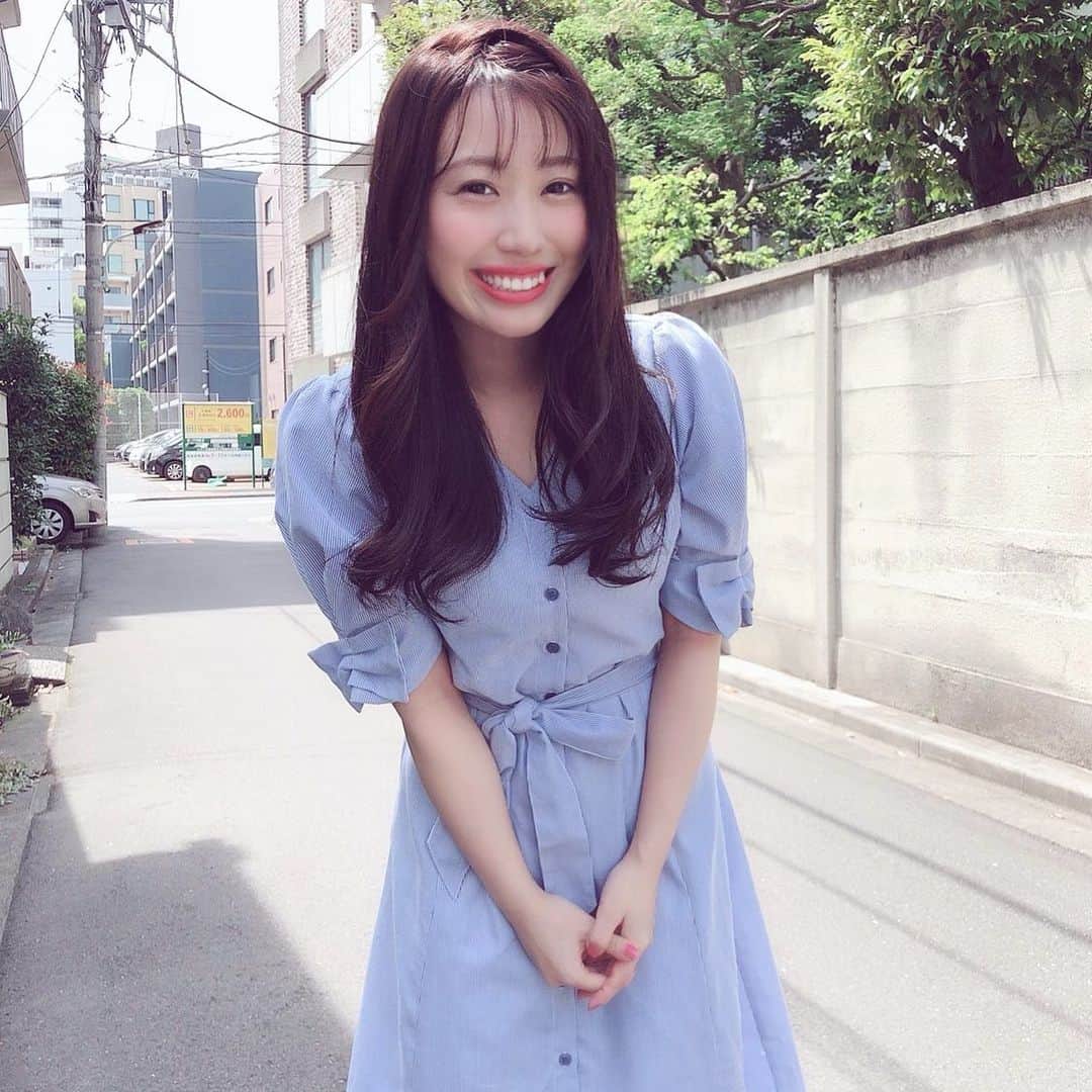 楠木まゆのインスタグラム：「いいね下さい😊 ・ #鈴木愛理 さん #コラボワンピース #miia #collaboration #smile #😊 #💗 #😇」