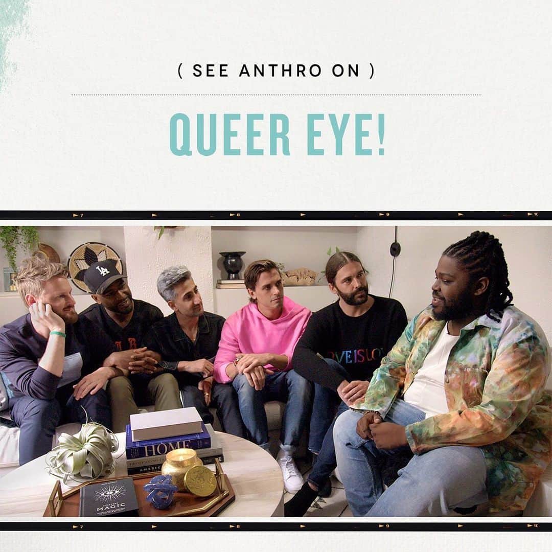 Anthropologieさんのインスタグラム写真 - (AnthropologieInstagram)「Did you see? Season 5 of Netflix's @queereye was filmed in Anthro's hometown of Philadelphia – and our home collection plays a starring role! Swipe ➡️ to see their picks (and keep an eye out for our Devon yard store in episode 4!) 🤩」6月10日 1時48分 - anthropologie