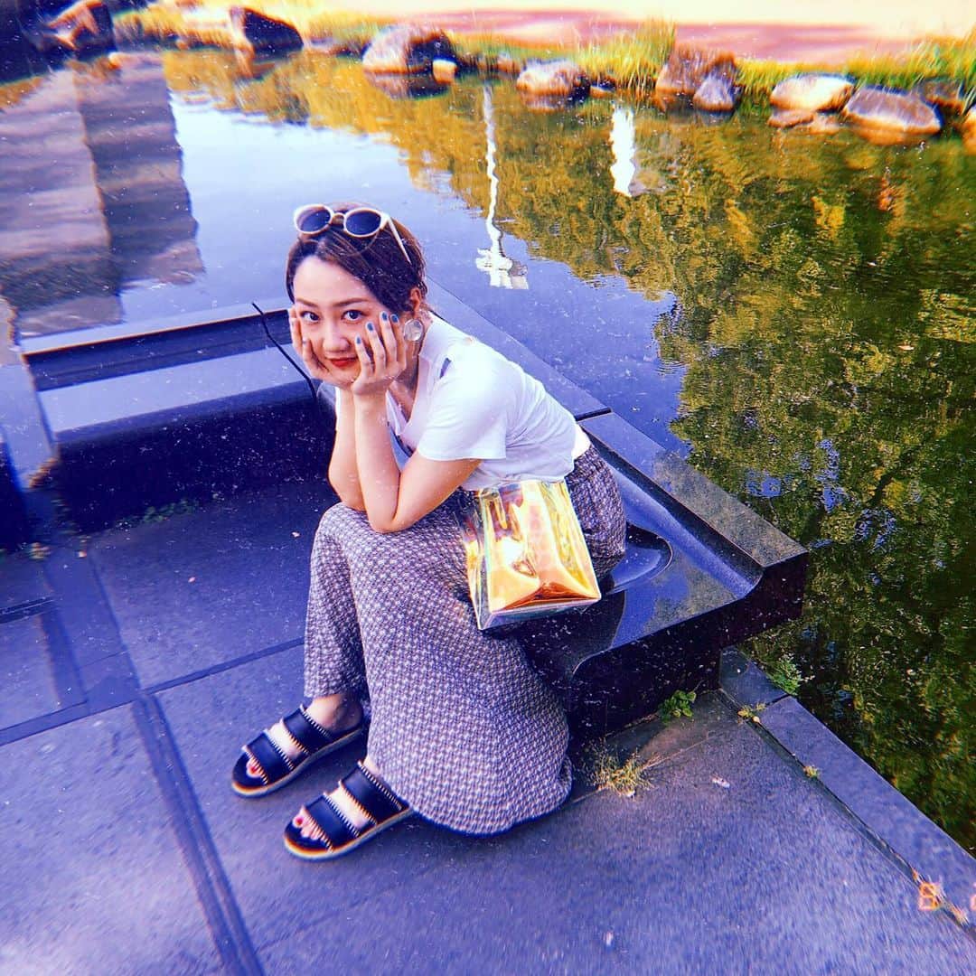 樹麗のインスタグラム：「いや。あつい。 ねっちゅーしょーちゅーい。」