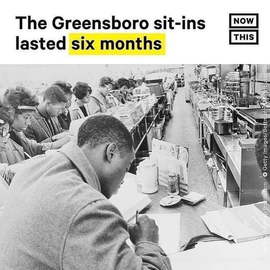 ジェイソン・ルイスのインスタグラム：「Thank you @parisafitzhenley &  @jonrezin 🖤  REPOST • “Change takes time.  Don’t be discouraged by how long this is taking. It’s been here for centuries and will take some time to fix. Progress is happening. Just look at all the voices that are joining together.  Also, don’t be so thrilled about small victories that you lose sight of the big picture and become complacent, thinking that the victory is won. Sometimes the system ‘gives a little’ to help turn the temperature down without making any substantive changes. It’s a tactic. A ‘little bit of change’ ain’t good enough.  Keep your foot on the gas. We can do this.” @jonrezin  #BlackLivesMatter #KeepYourFootInTheGas #SocialChange #Progress #EndWhiteSupremacy #WhiteFeelingsAreNotMoreImportantThanBlackLives #WhiteFragility #EndRacism #DefundThePolice #JusticeIsRequired #IStandForJustice #IStandForChange”• • [ID: Pic 1 “The Freedom Rides lasted seven months” printed over a group of young white people holding signs such as “The Law is the Land is in Our Demand” “End Segregation” “Freedom’s wheels are turning” “Take a stand with the law of the land. Freedom now!” in 1961. • Pic 2 “The Greensboro sit-ins lasted 6 months” over young Black people sitting at a lunch counter apparently doing their homework in 1960. • Pic 3 “The Montgomery Bus Boycott lasted 382 days” over Rosa Parks sitting in a bus seat looking out the window and a White man sitting behind her, circa 1955. I’m sorry, I tried to find out who the man was but couldn’t. • Pic 4 “The Birmingham movement lasted 37 days” over a large group of Black people of all ages who look to be sitting on the ground or floor of a building in 1963.]」
