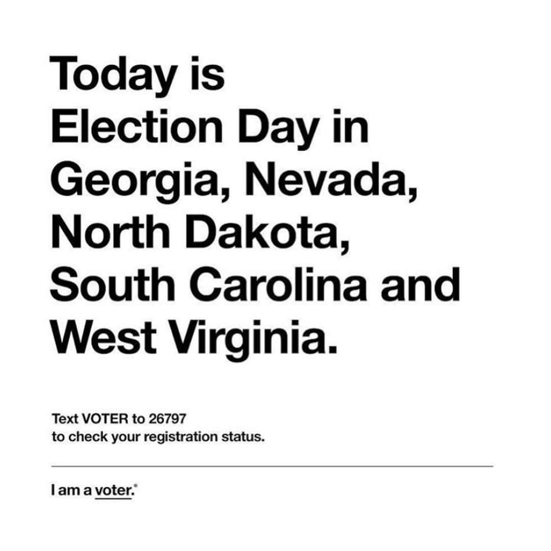 ハイレイ・ロード・ボールドウィンさんのインスタグラム写真 - (ハイレイ・ロード・ボールドウィンInstagram)「If you live in any of the above states PLEASE go out and VOTE today!!!! @iamavoter」6月10日 3時04分 - haileybieber