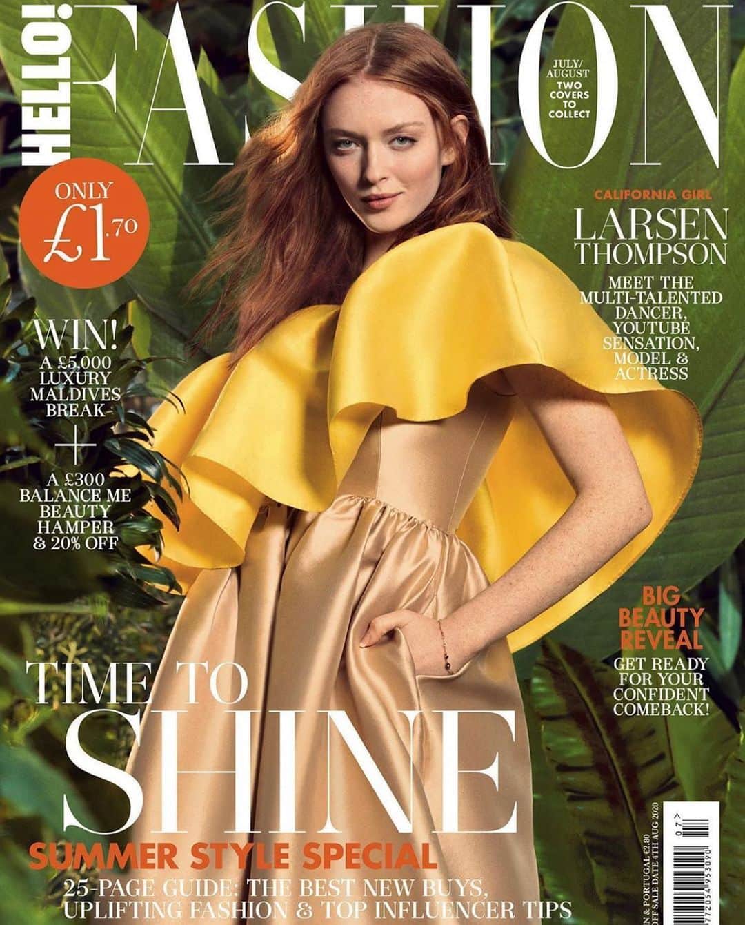 Larsen Thompsonさんのインスタグラム写真 - (Larsen ThompsonInstagram)「Summer cover for @hellofashion_uk Beyond thankful for this opportunity, and big thanks to everyone who made this possible💛 Link in bio for full article💛 PC: @nickthompsonstudio」6月10日 3時26分 - larsenthompson