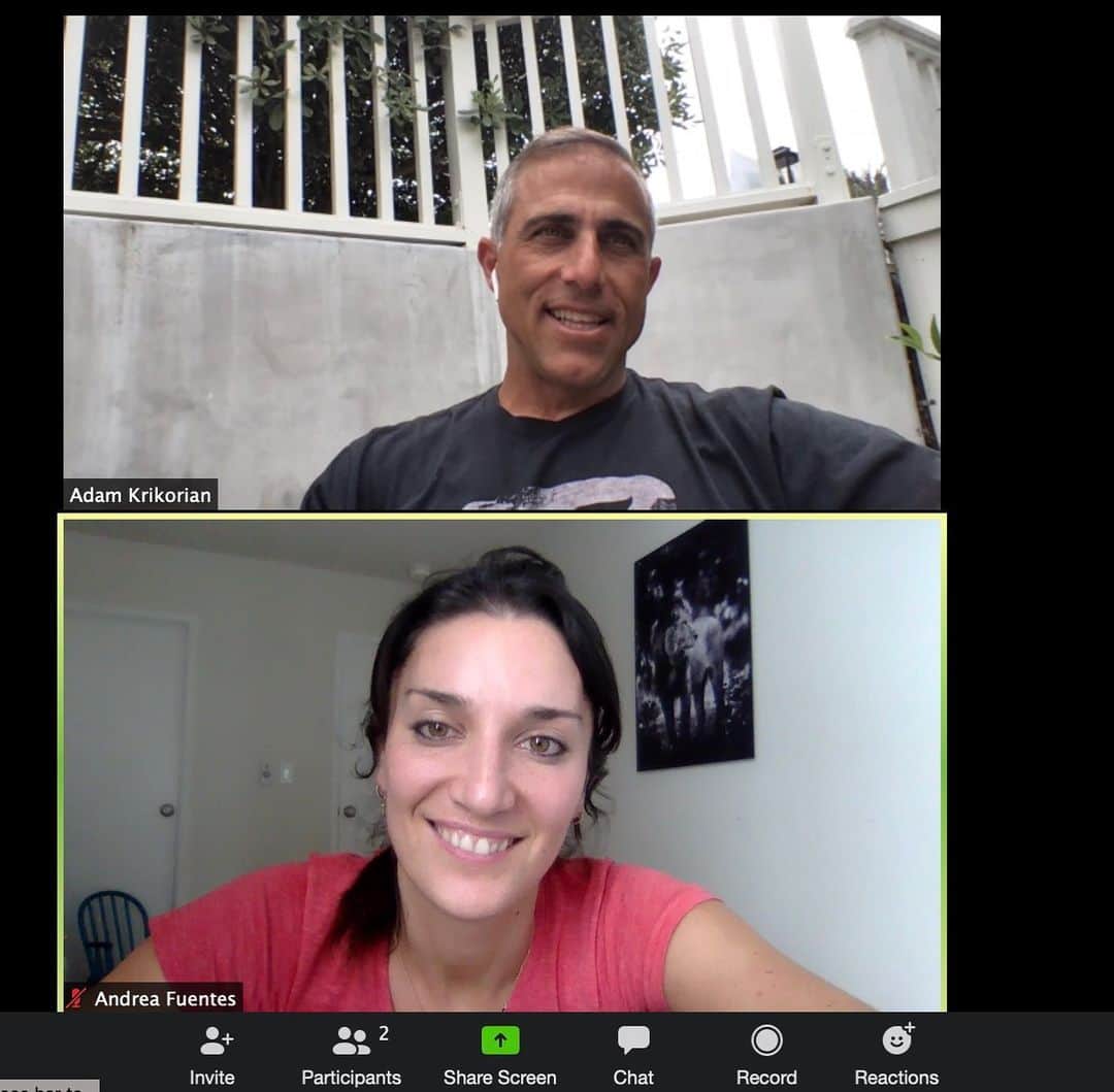 アンドレア・フエンテスのインスタグラム：「When you find a person who inspires a whole generation and you have the opportunity to chat and share your thoughts...Thank you @krikorian.adam for helping me to become a better coach, @womenswp_usa is very lucky to be guided by you! #mindfulcoach #waterconnection💦 🇺🇸💪 @teamusa」