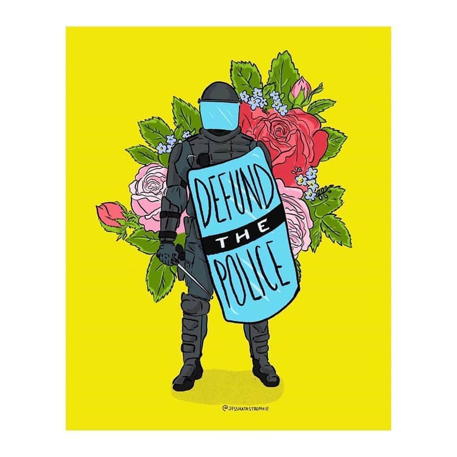 ケイト・ハリソンのインスタグラム：「We have to #DefundthePolice . And here’s why. —> #blacklivesmatter #BLM #DefendBlackLives  Information via @theslacktivists ❤️🧡💛💚💙💜 #standstrong」