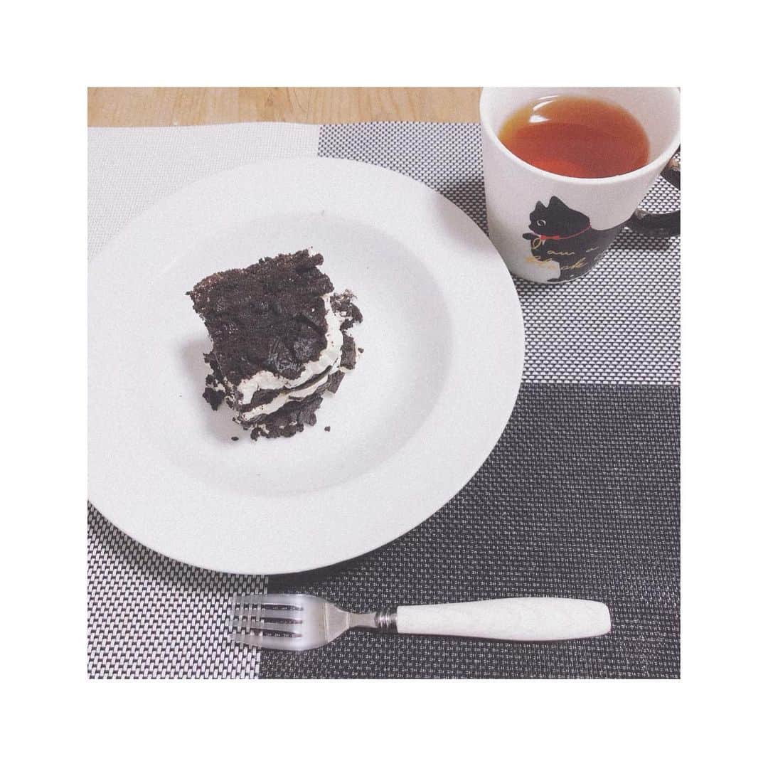 帝子さんのインスタグラム写真 - (帝子Instagram)「オレオチーズケーキ  文ちゃん(@aya_doll_die )教えてくれてありがとう〜🙏❣️」6月10日 6時48分 - soraimuteiko