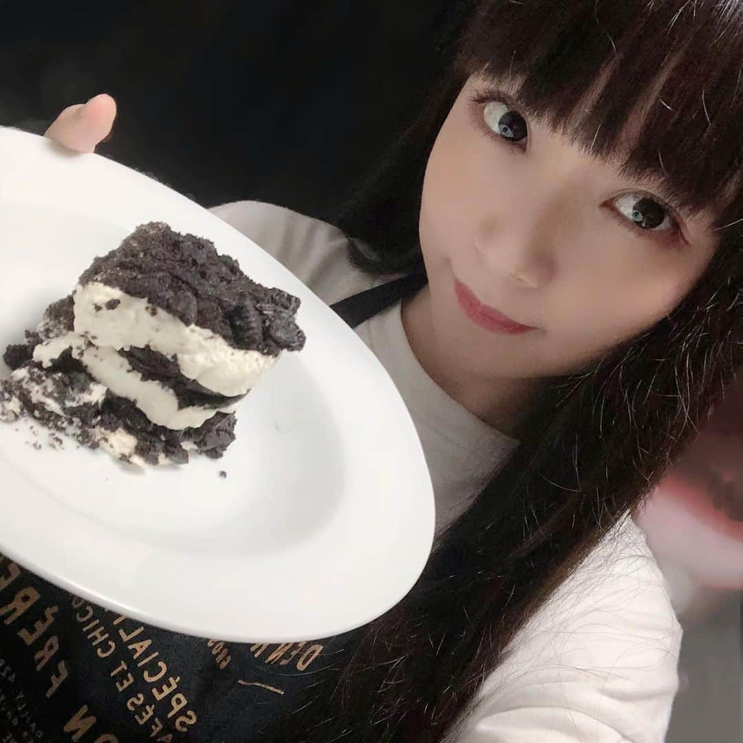 帝子さんのインスタグラム写真 - (帝子Instagram)「オレオチーズケーキ  文ちゃん(@aya_doll_die )教えてくれてありがとう〜🙏❣️」6月10日 6時48分 - soraimuteiko