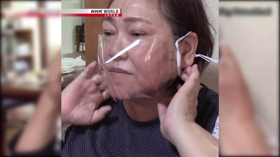 のインスタグラム：「🧏These clear face masks, made by a Japanese non-profit group, are helping sign language interpreters communicate while protecting them from COVID-19.🦠😷 . 👉Watch more short clips | Free On Demand | At A Glance | NHK WORLD-JAPAN website.👀 . 👉Tap the link in our bio for more on the latest from Japan. . . #signlanguage #signlanguageinterpreter #hardofhearing #hearingloss #deaf #nonprofit #facemasks #covid19 #coronavirus #corona #covid #cooljapan #stayhome #discoverjapan #madeinjapan #japan #instagramjapan #AtAGlance #nhkworld #nhkworldnews #nhkworldjapan #nhk」