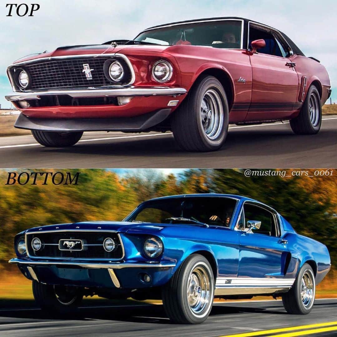 epidemic_motorsさんのインスタグラム写真 - (epidemic_motorsInstagram)「TOP OR BOTTOM 🙀🙀🙀? 🐎❤️1969 Ford Mustang Coupe 🔥TOP🔥❤️🐎😎👍👌👊💪 =============================== 🐎❤️1967 Ford Mustang GT Fastback 🔥BOTTOM🔥❤️🐎😎👍👌👊💪 via @mustang_cars_0061  __________________________________________ #mustangfanclub #fordmustang #mustanglife #mustanglovers #mustanglove #musclecars #musclecar #mustangsofinstagram #latemodelresto #classiccar #classiccars #shelby #mustangporn #shelbycobra #shelbygt500 #fastback #worldwidestangs #mustang #gt500 #mustanggt #fordperformance #stang_squad #ford #americanmusclecar #stang #horsepower #v8 #s550mustang #epidemicmotors #epidemic_motors」6月10日 17時02分 - epidemic_motors