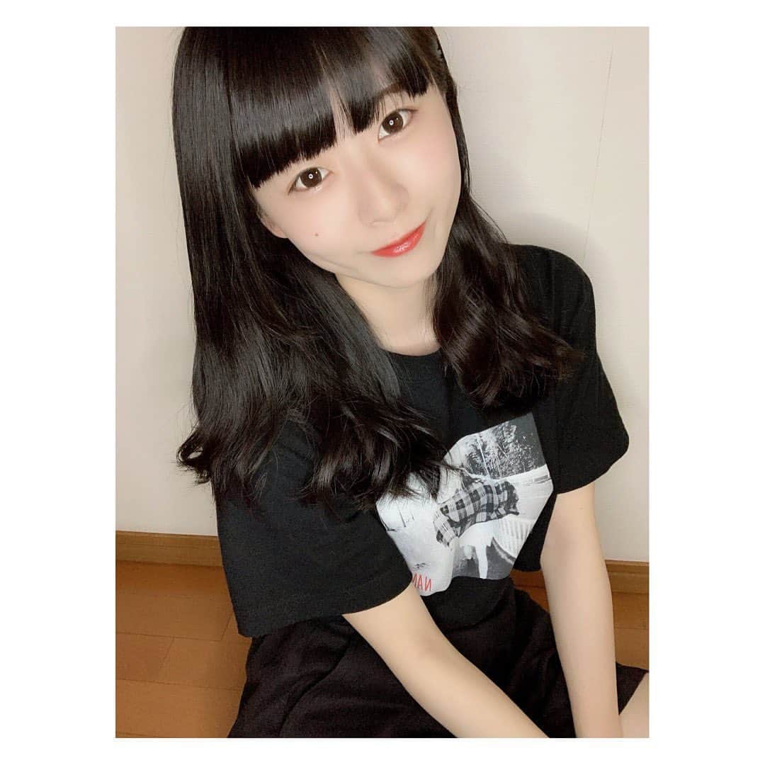 橋本美桜のインスタグラム：「加入する前の菜々子ちゃん生誕Tシャツ🎂 夏が来るとずっと来ちゃう（笑）」