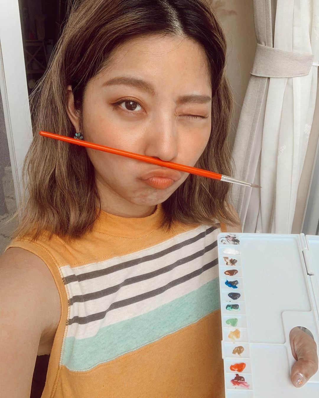 Rihwaさんのインスタグラム写真 - (RihwaInstagram)「It's time to paint your canvas!🌼🌞💛🧡🍋 自分のキャンバスに絵を描こう🌈🖼 なんだかやる気出ないな〜って時は、クエン酸！アミノ酸も効く！👍🏽✨✨✨ #Rihwa #love #start #painting」6月10日 22時37分 - rihwa_official