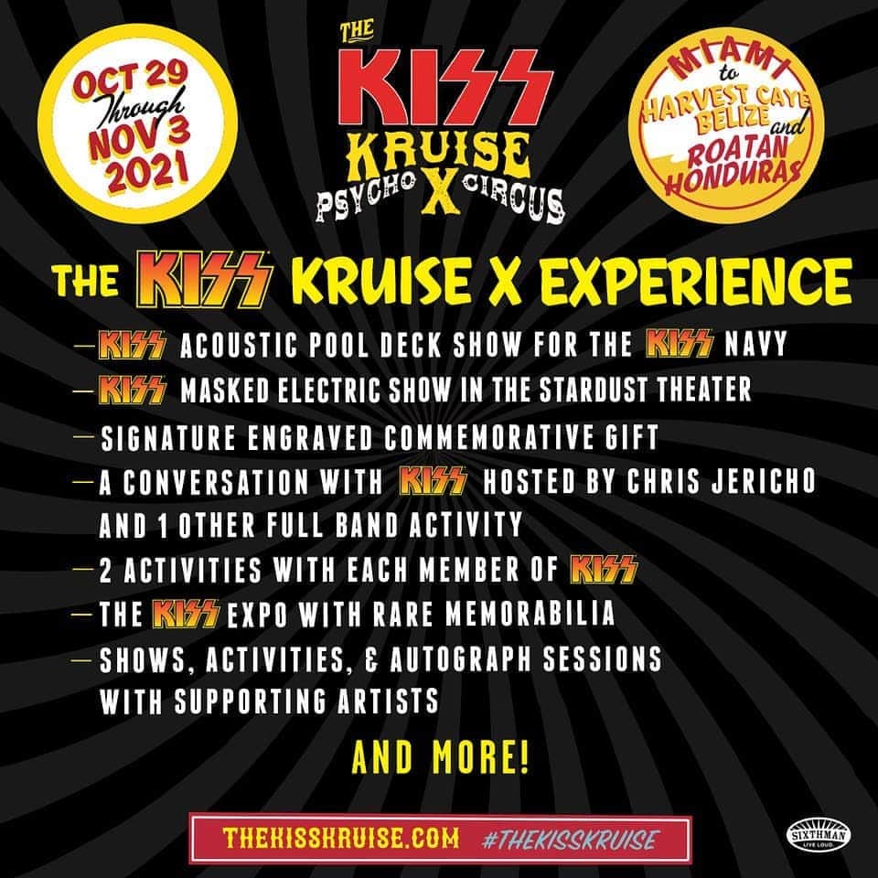 KISSさんのインスタグラム写真 - (KISSInstagram)「When you Rock and Roll All Night on @kisskruiseofficial X, you get to live like a Rock star! Two unique #KISS shows. Fist pumping anthems on the open ocean, activities with your favorite bands, and beautiful beaches make this vacation one you just can’t find anywhere else!  Learn more about this Psycho Circus: thekisskruise.com」6月10日 22時49分 - kissonline