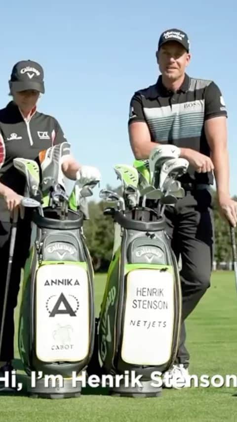 ヘンリク・ステンソンのインスタグラム：「@annikas59 taught me a thing or two, take a look 👀  @callawaygolfeu #TourTips」
