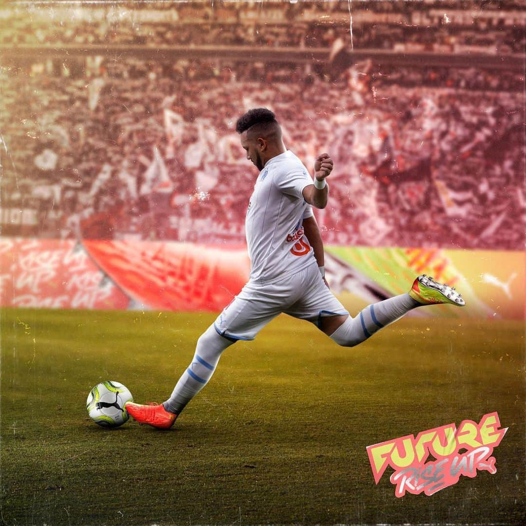 ディミトリ・ペイェのインスタグラム：「🔝🔝🔝 @pumafootball @pumafrance #RiseUp #FOREVERFASTER @olympiquedemarseille @equipedefrance @famillespoir #NewsLevels #Boss #10 #LMV #NMP-10 #TeamBoumBam」