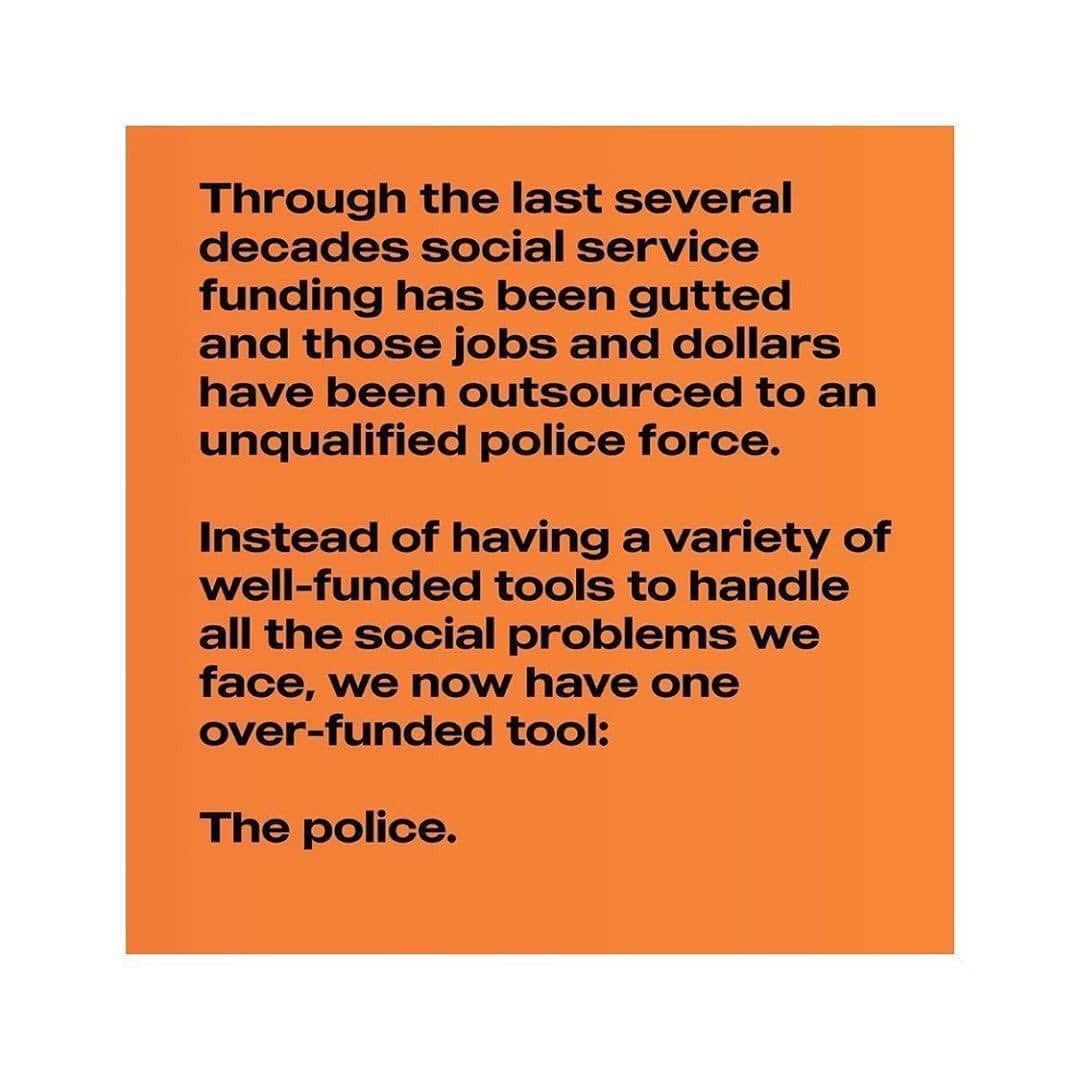 JR・ボーンさんのインスタグラム写真 - (JR・ボーンInstagram)「I’m not alone in being confused by what DEFUND THE POLICE means. The word “DEFUND” instills an instant degree of FEAR in us. “How can we get rid of the police force? It’ll lead to more crime.” I challenge us ALL to uncover the accurate definition of “DEFUND THE POLICE”. It is NOT taking away our police force. It is about reallocating funds. If we’re against that, which is helping our brothers and sisters who are in grave need, then I’d step away from here, and question my humanity. Perhaps the bigger question for us all.  Please read the full post below, and then discuss with one another. In person. Not just through posting a comment.  Repost from @charliecarver • What does it mean to “defund the police”? Found this very helpful as a straightforward explanation... I guess I’d just ask you to read through the whole thing with an open mind. Thank you @alokvmenon for amplifying this post from @afterwardsness to my attention <3  Repost from @afterwardsness • RESOURCES: link in bio - ACTION: link in bio to divest in police and invest in black communities. ty @mvmnt4blklives - gotta keep moving that overton window. thx @glenfeezy and @mickmagger for the second set of eyes 👀🙏👀 - This REALLY blew up... I’m dipping out of the comments, gotta make space for my life offline. Take this opportunity to do your own research if you have questions. And I can TELL some of y’all aren’t reading this far into my caption, but PLEASE use this comment thread as an opportunity to practice compassion, especially for BIPOC folks. Stop, Observe, Care, Act 💜☮️💜 I’m not naive, I’ve been online, but it doesn’t hurt to ask 🙃 - Please repost at will, I don’t care if I’m credited, but please have sources on hand.  #blacklivesmatter #defundthepolice」6月11日 1時25分 - jrbourne1111