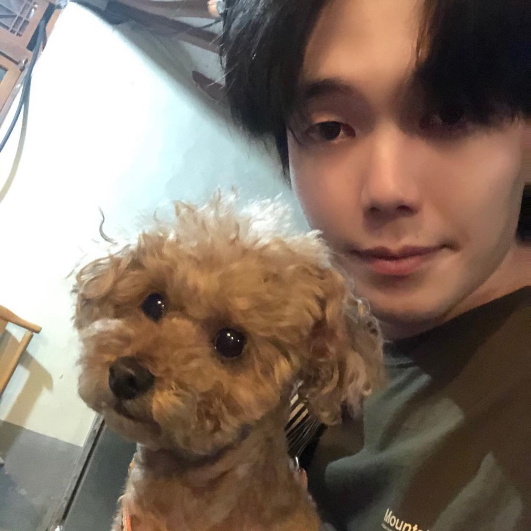 のインスタグラム：「안녕 강아지.」
