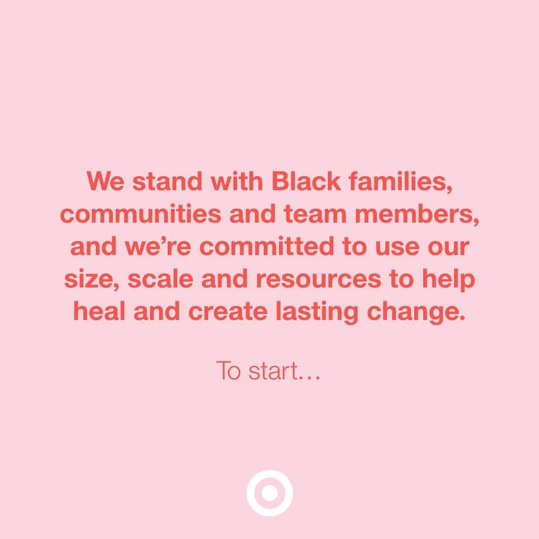 Target Styleのインスタグラム：「Target will continue to work with our team, communities and partners to address longstanding systemic issues, to promote equity that enables shared prosperity and opportunity. Click the link in our bio to see what we’re doing next.」