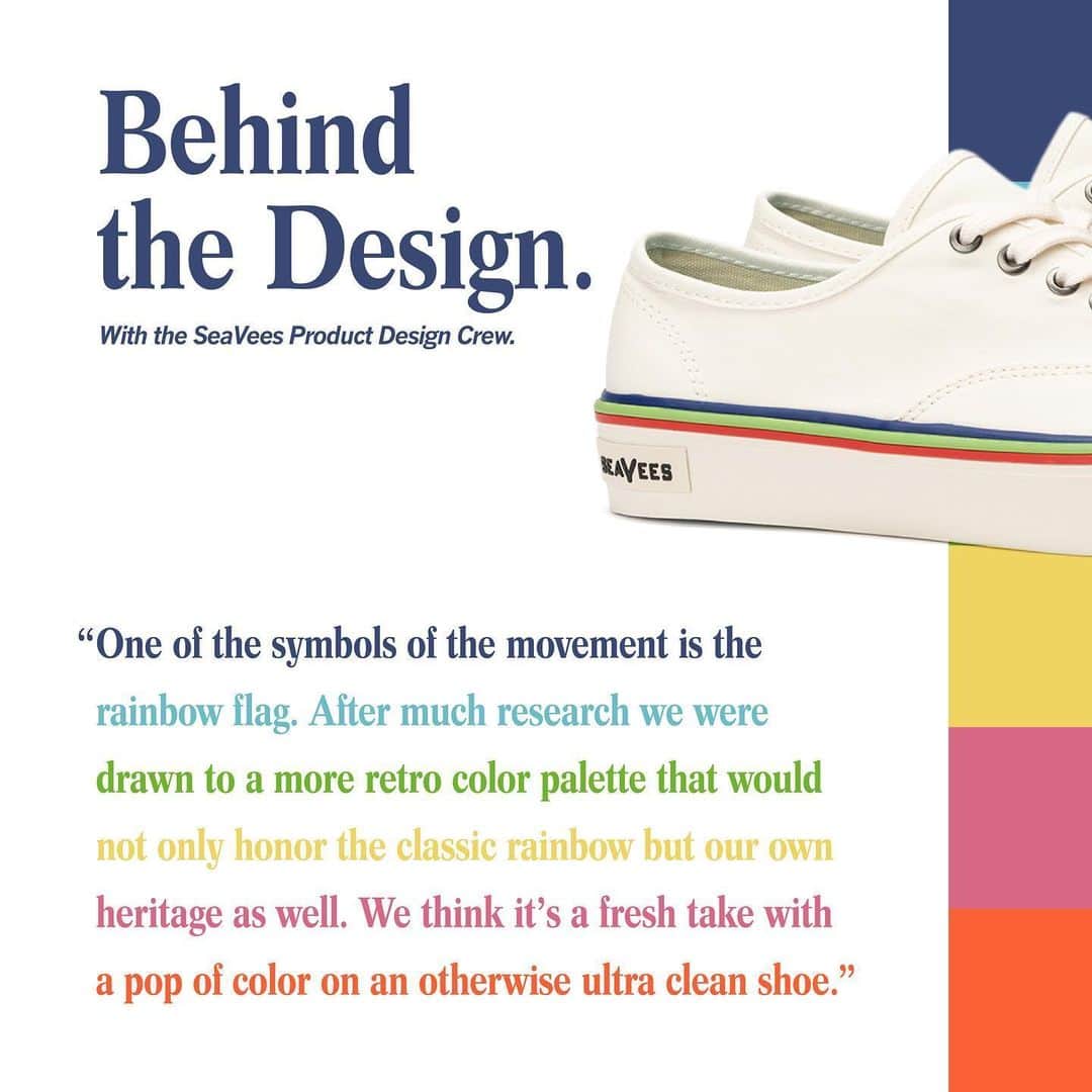 シービーズのインスタグラム：「If you can't already tell, we're pretty stoked about our Pride Collection this year. In honor of its launch, we asked our Product Design crew to share the story behind the Legend Pride design.⁣ ⁣⁣ ⁣Head to our stories for the full Q&A 🌈」